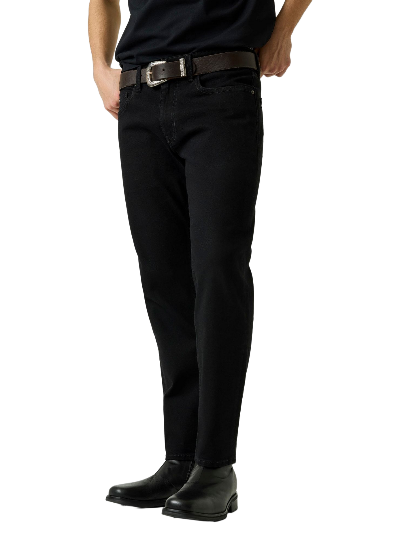 Low-rise slim-fit jeans in blended cotton GUESS Black