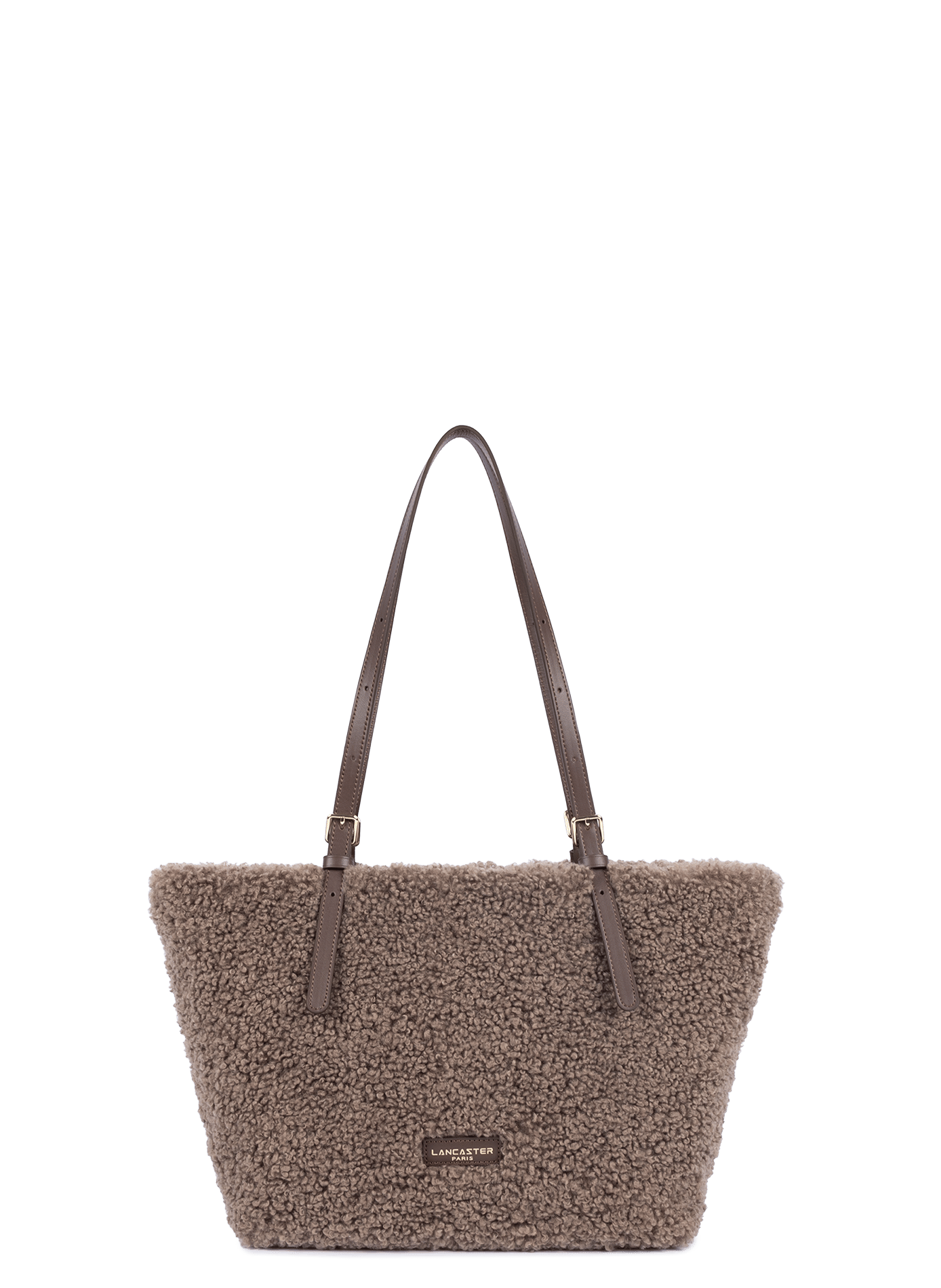 Sac cabas épaule - moumoute LANCASTER Marron