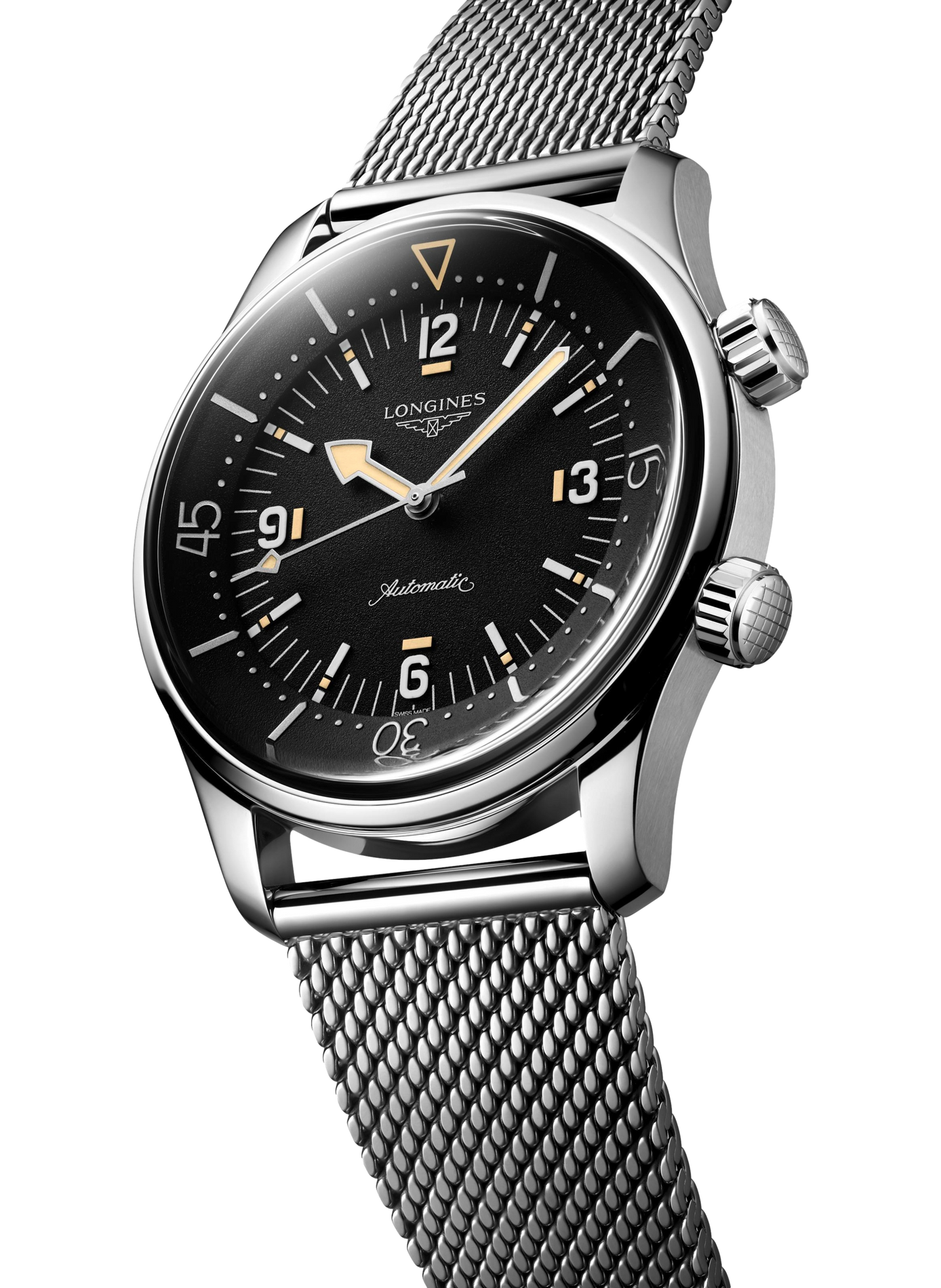 Montre automatique The Longines Legend Diver en acier inoxydable LONGINES Noir