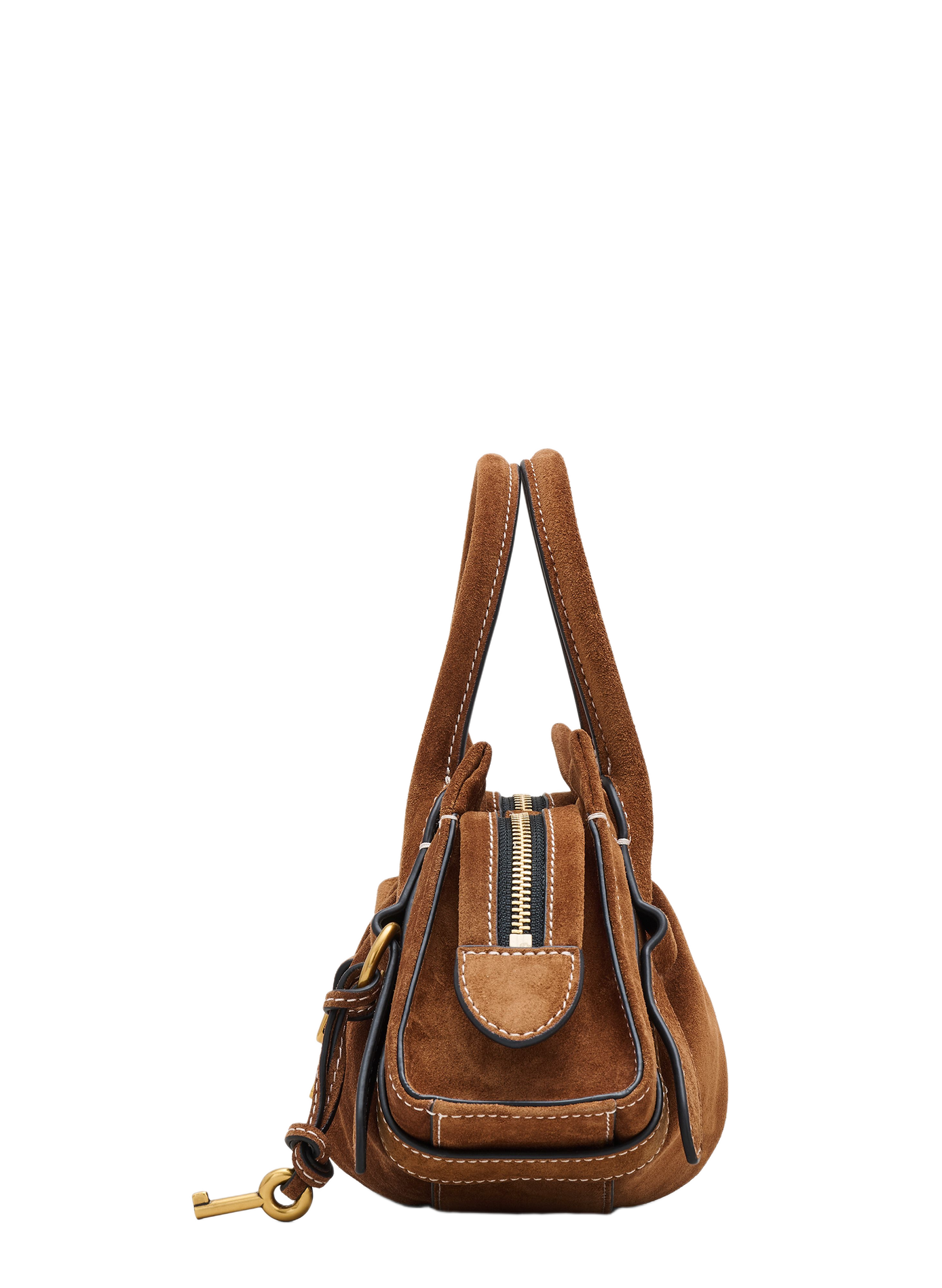Handtasche Suede Cristina Small Satchel MARC JACOBS Braun
