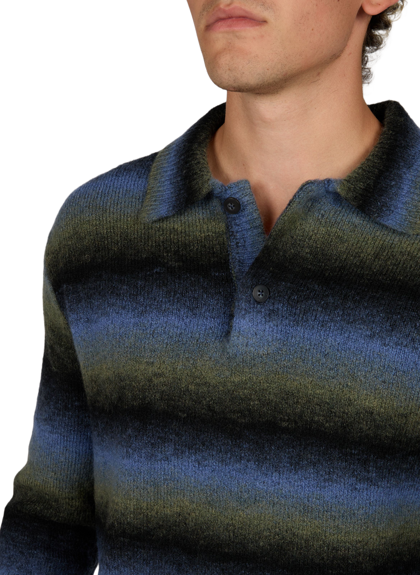 Klassischer Cardigan aus gemischter Wolle ANNARR Mehrfarbig