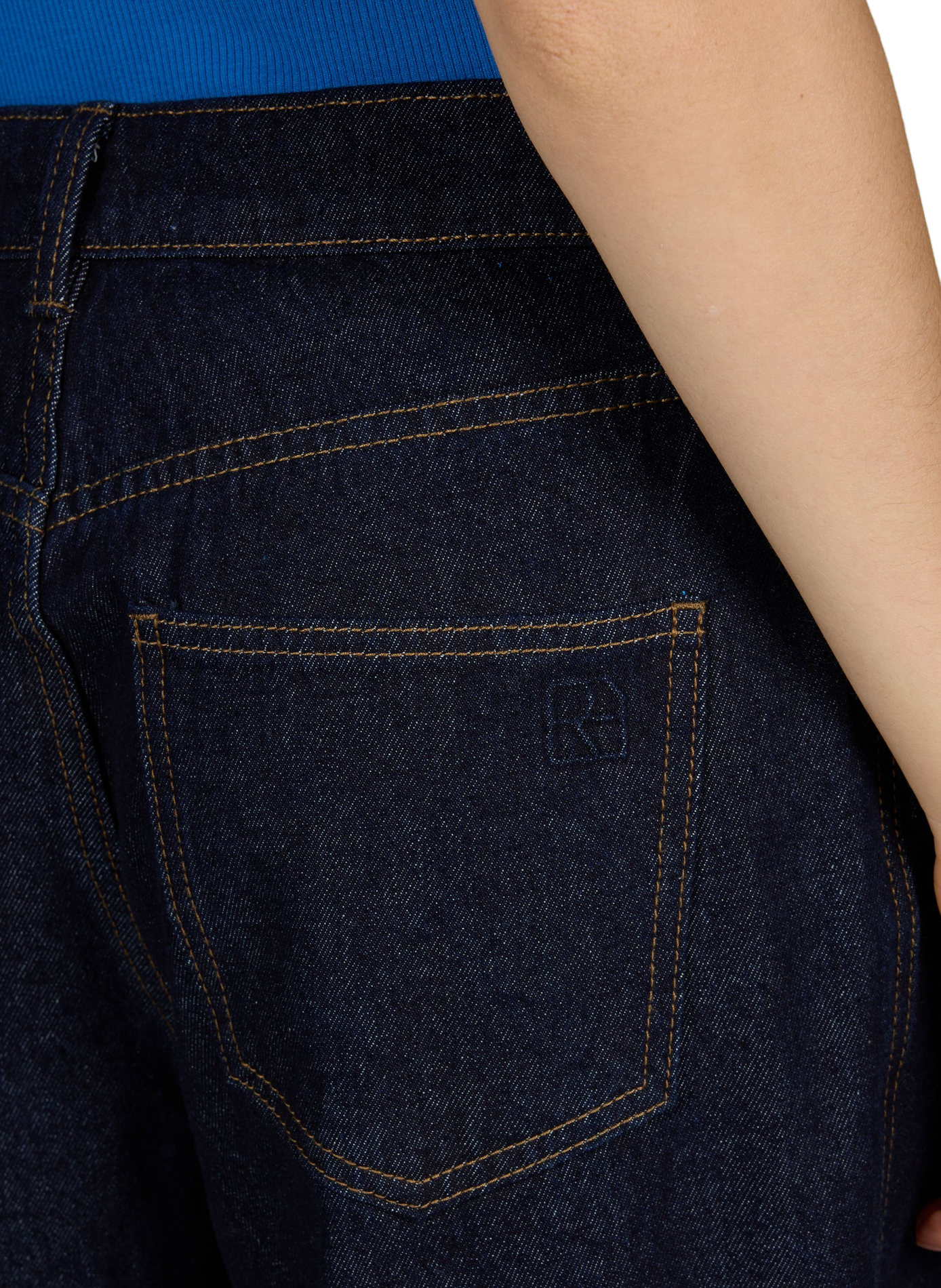 Rina Flare-Jeans aus Baumwoll-Denim ROUGE EDIT Blau