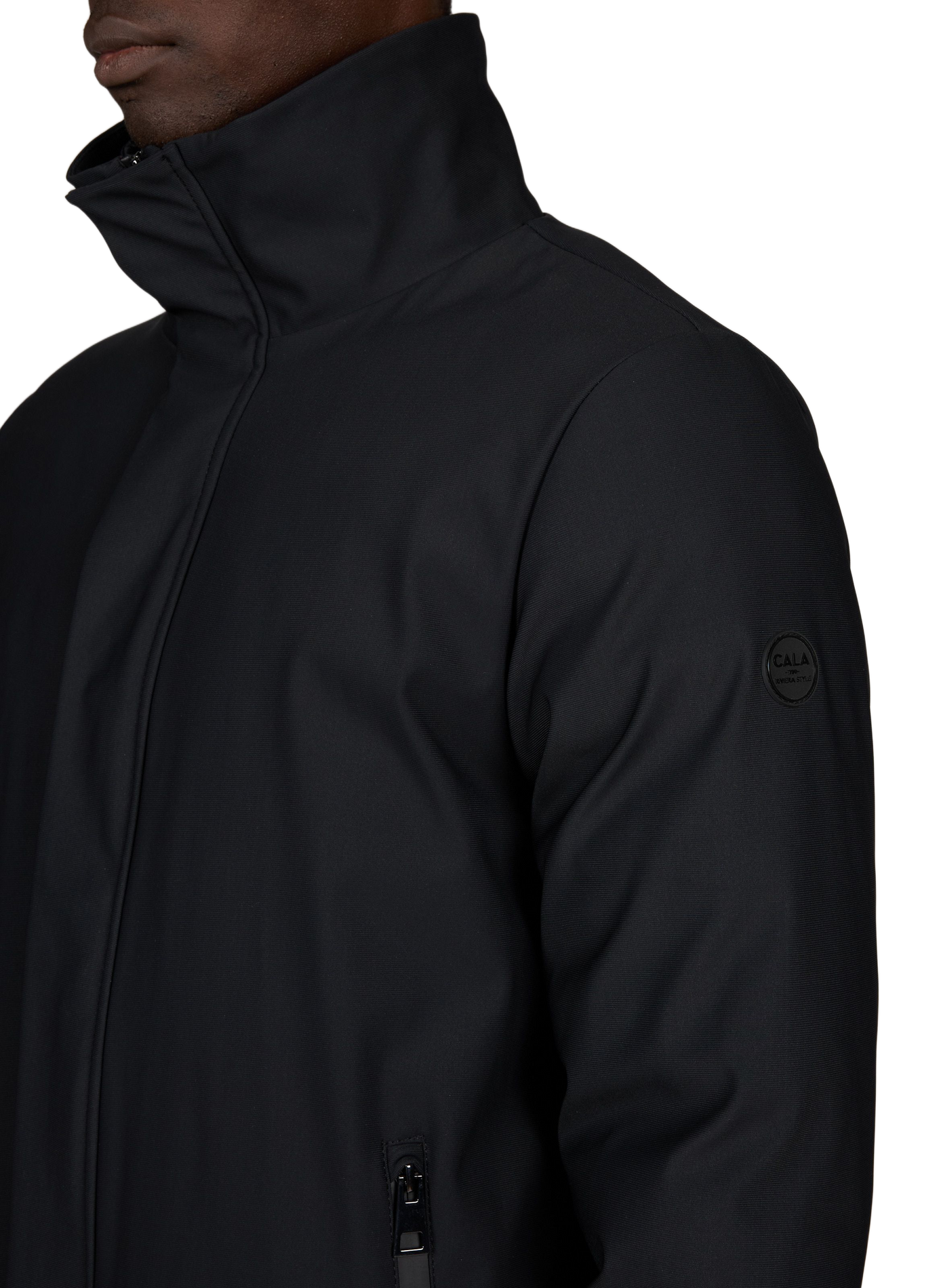 Halflange parka Gaspard Cardell met capuchon 1789 CALA Zwart