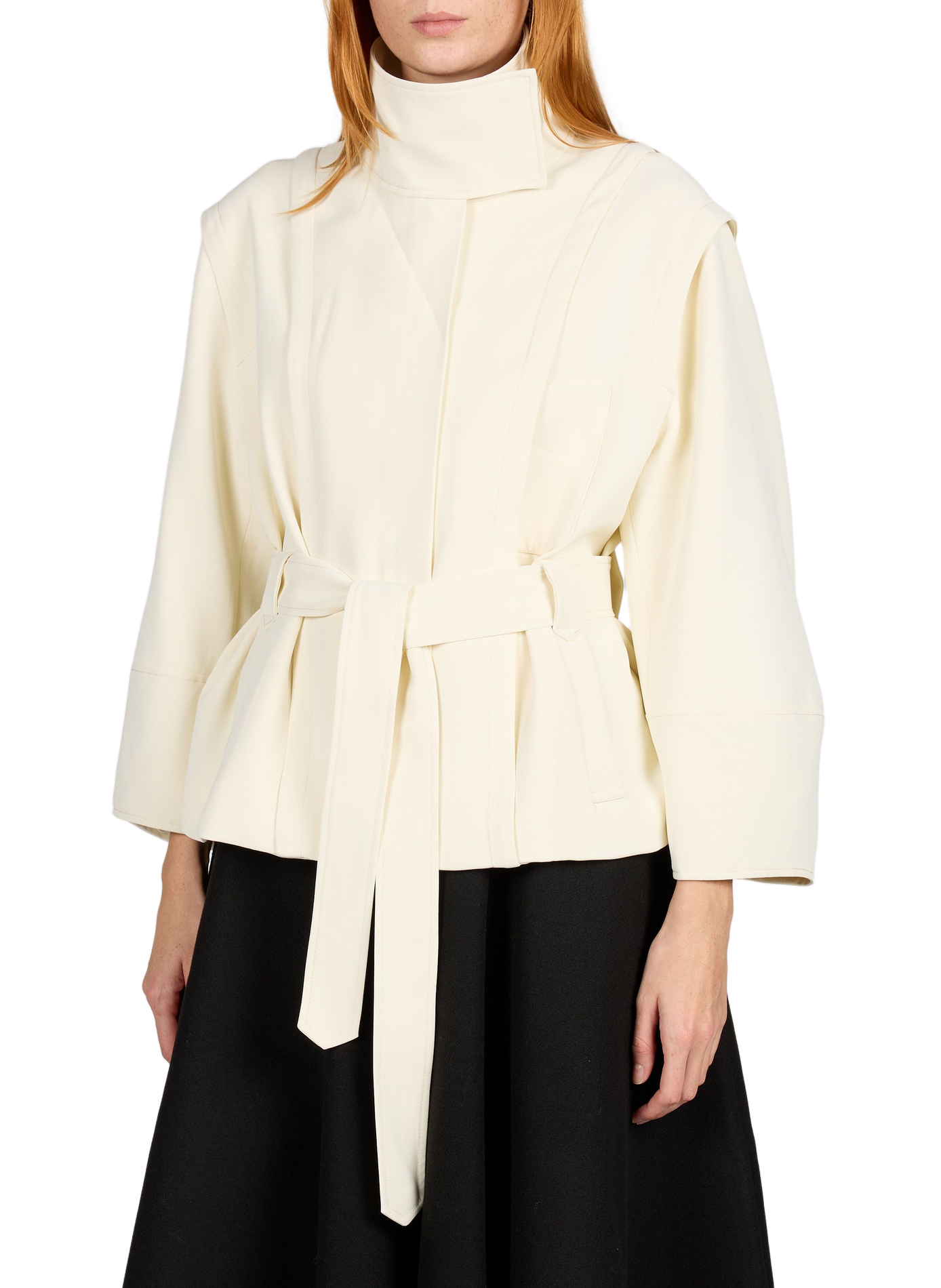 Einfarbige Gürteljacke VIRELLE CHRISTOPHER ESBER Beige