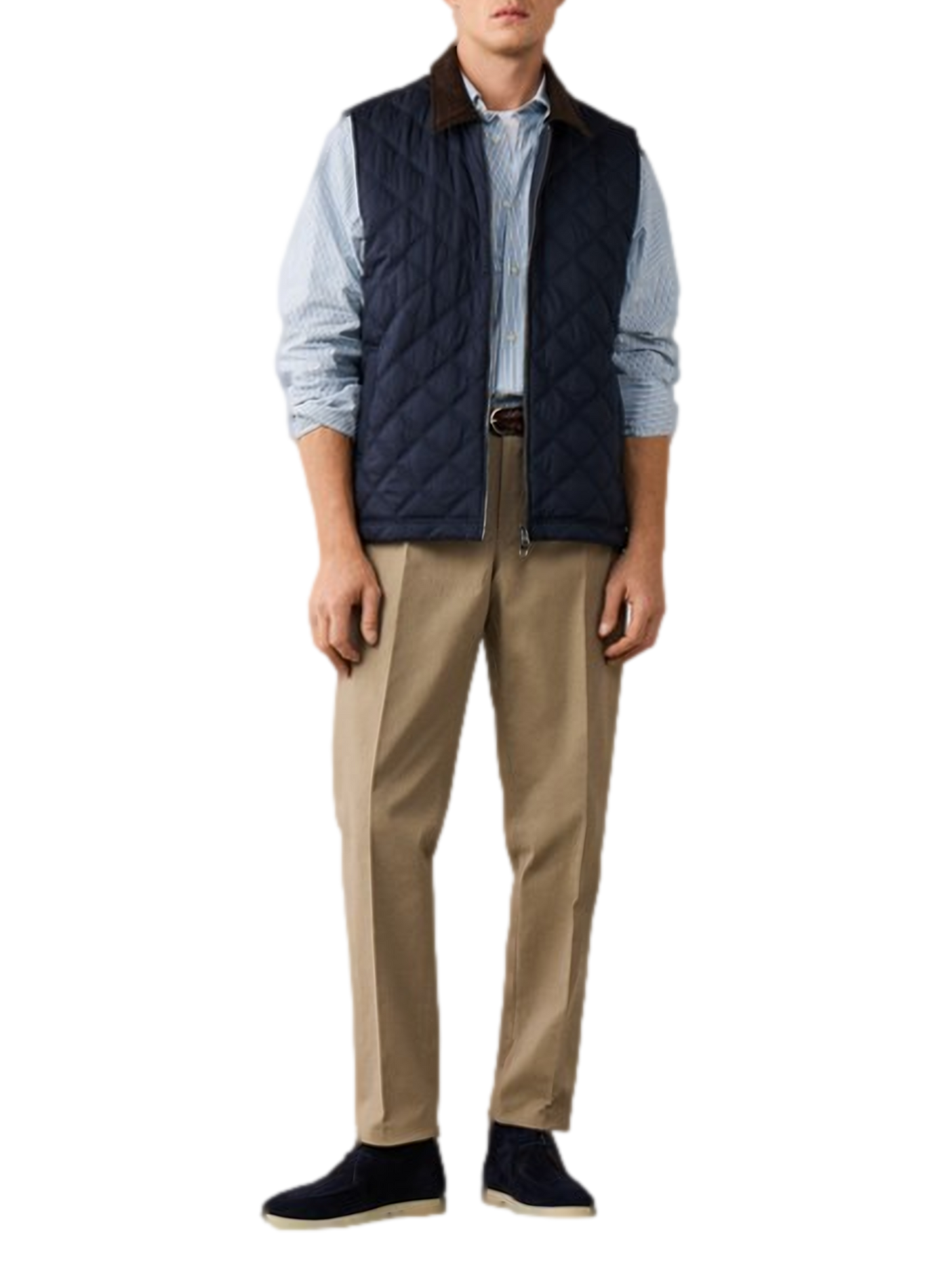 Giacca dritta imbottita con zip FACONNABLE Blu