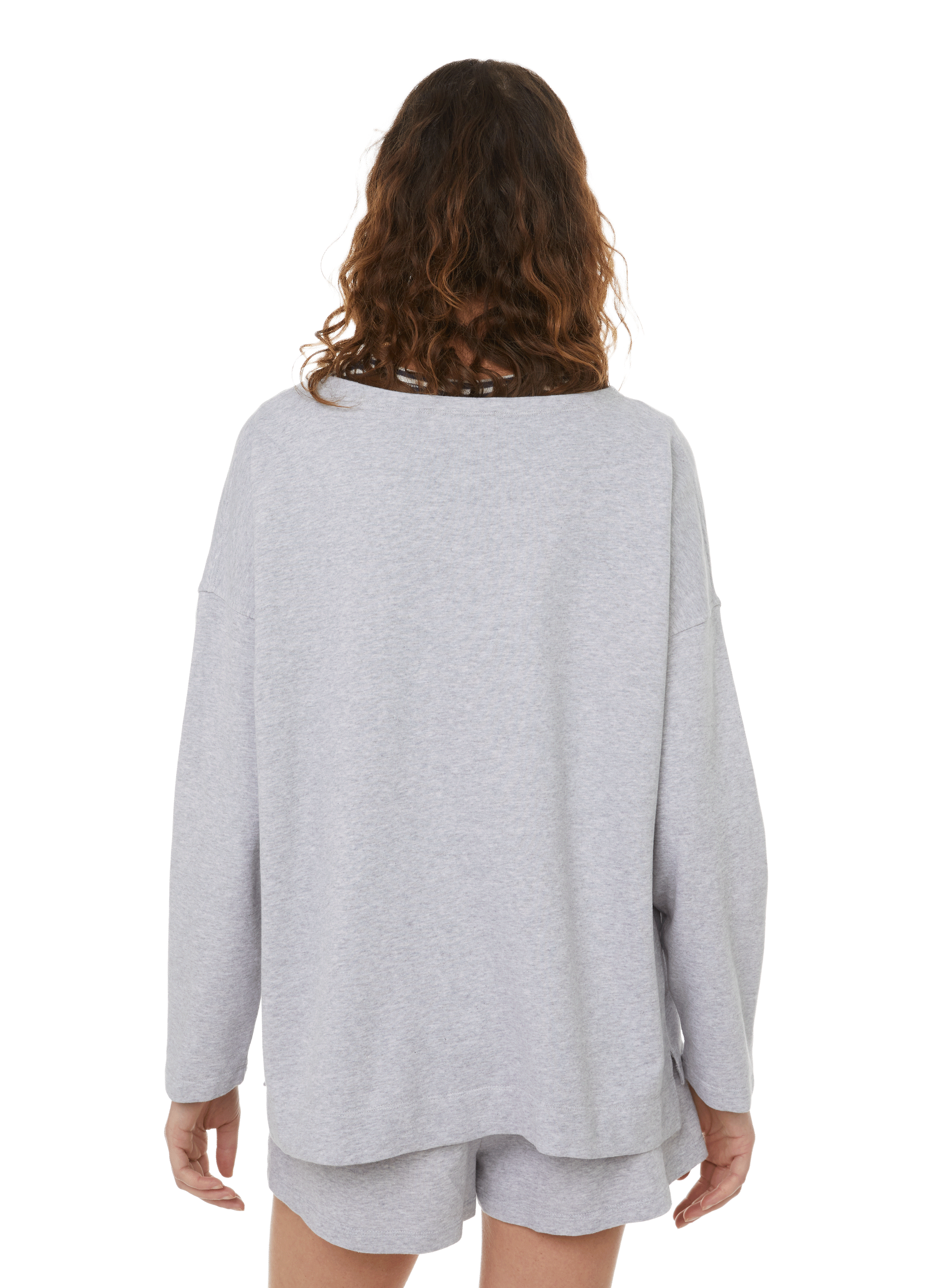 Sweatshirt Jossey Self love en coton MAISON LABICHE Gris