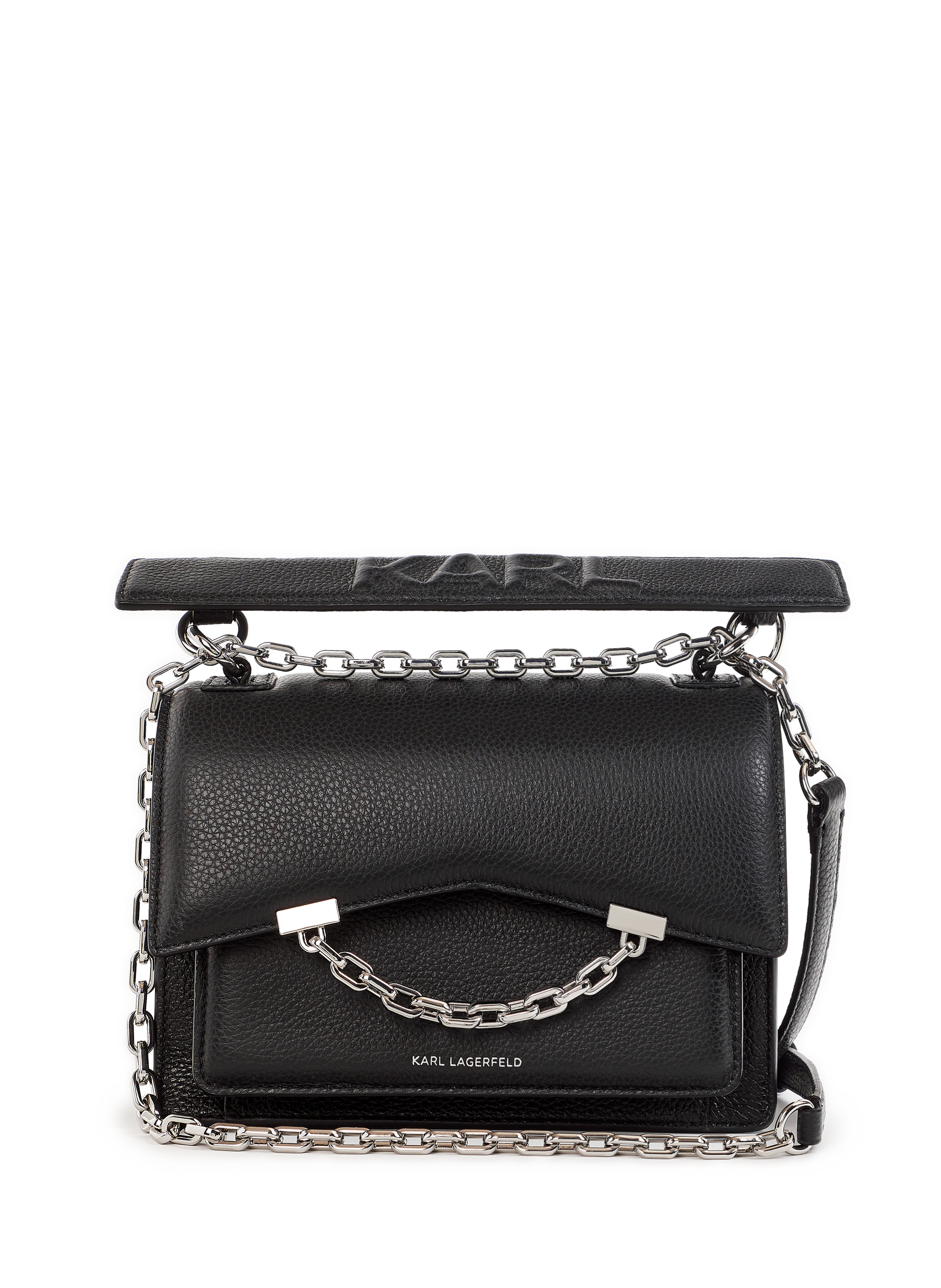 KARL LAGERFELD Sac à main Karl Seven en cuir Noir