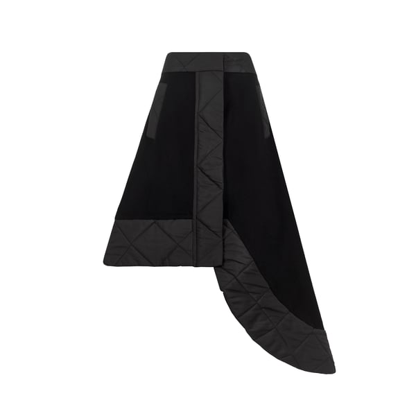 Jupe midi asymétrique