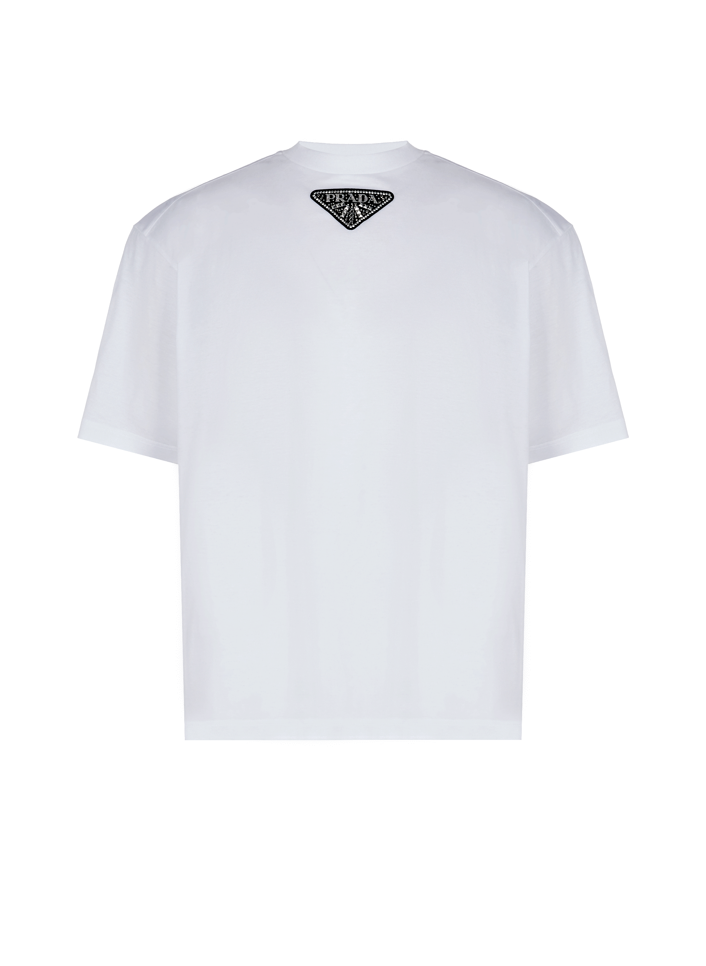 T-shirt oversize à strass en coton