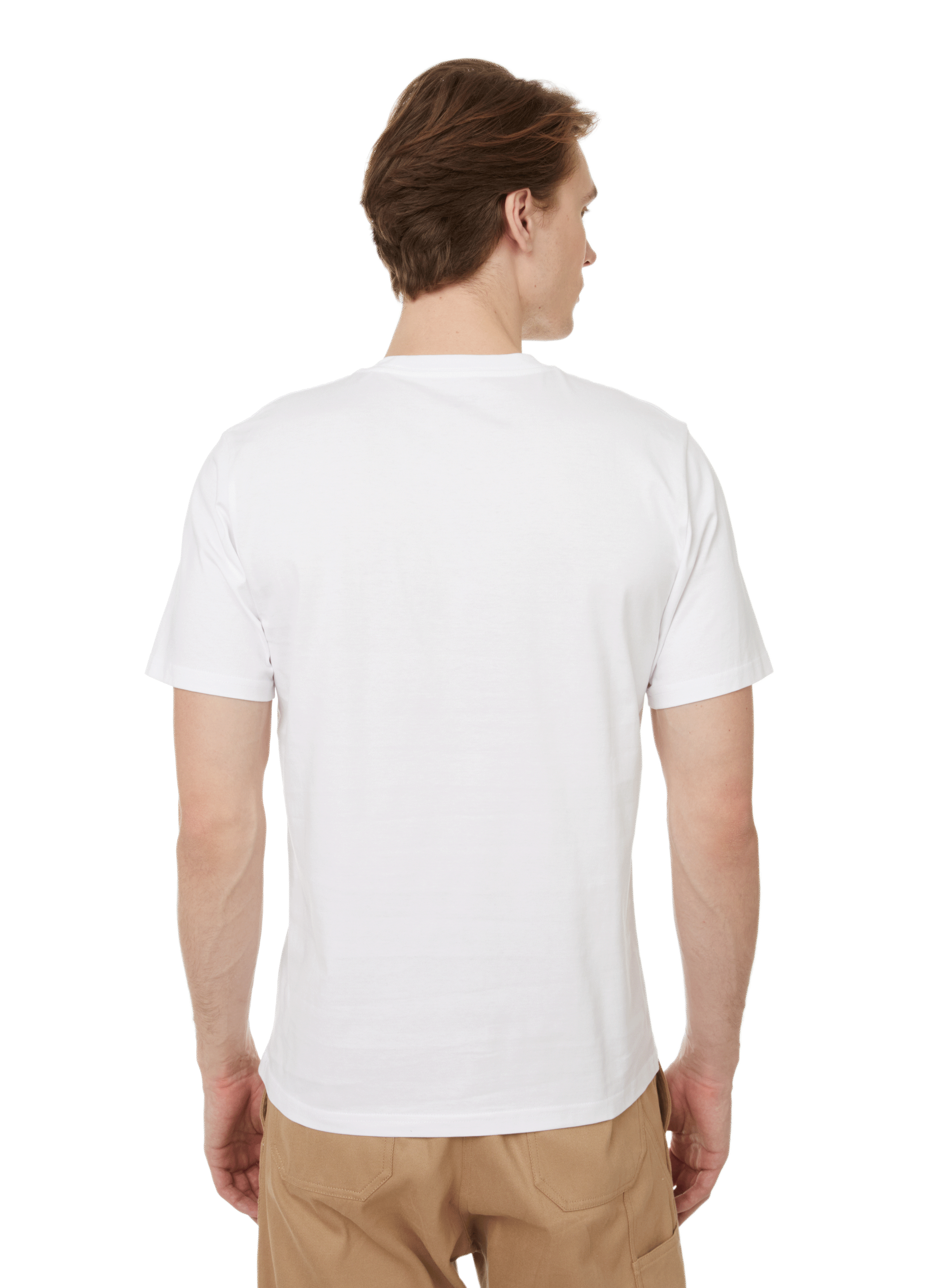 Short-sleeved cotton T-shirt White