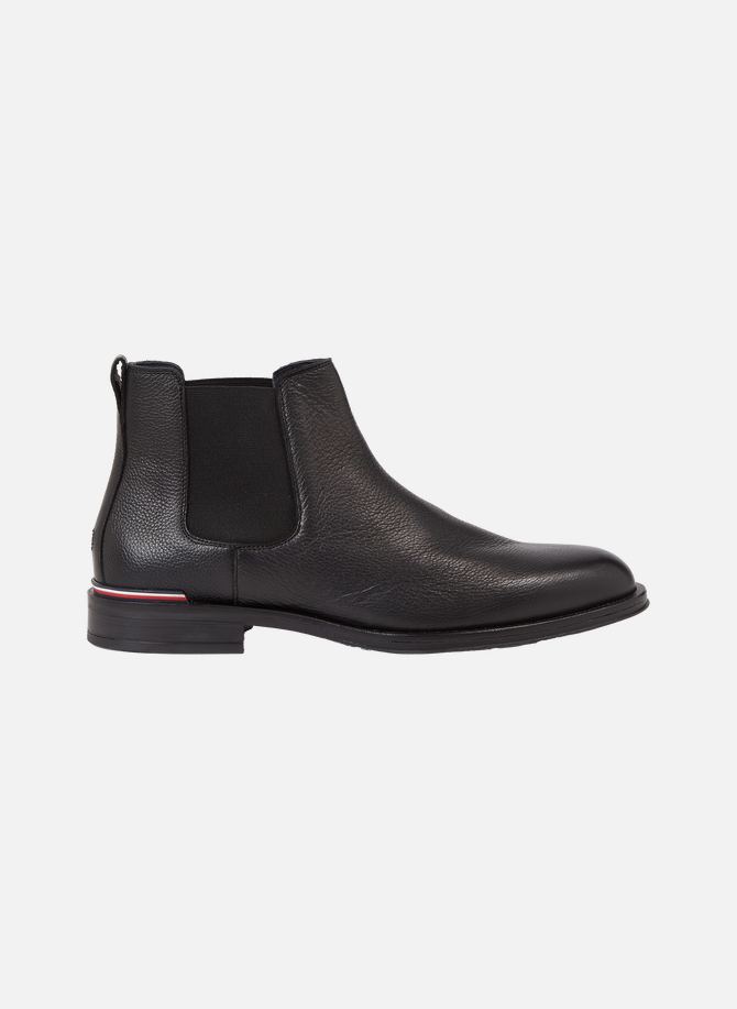 TOMMY HILFIGER leather ankle boots