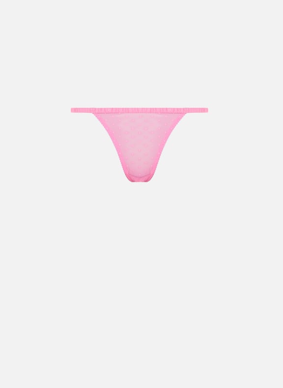 Lace and polka dot tanga briefs LOVE STORIES Lace and polka dot tanga briefs LOVE STORIES