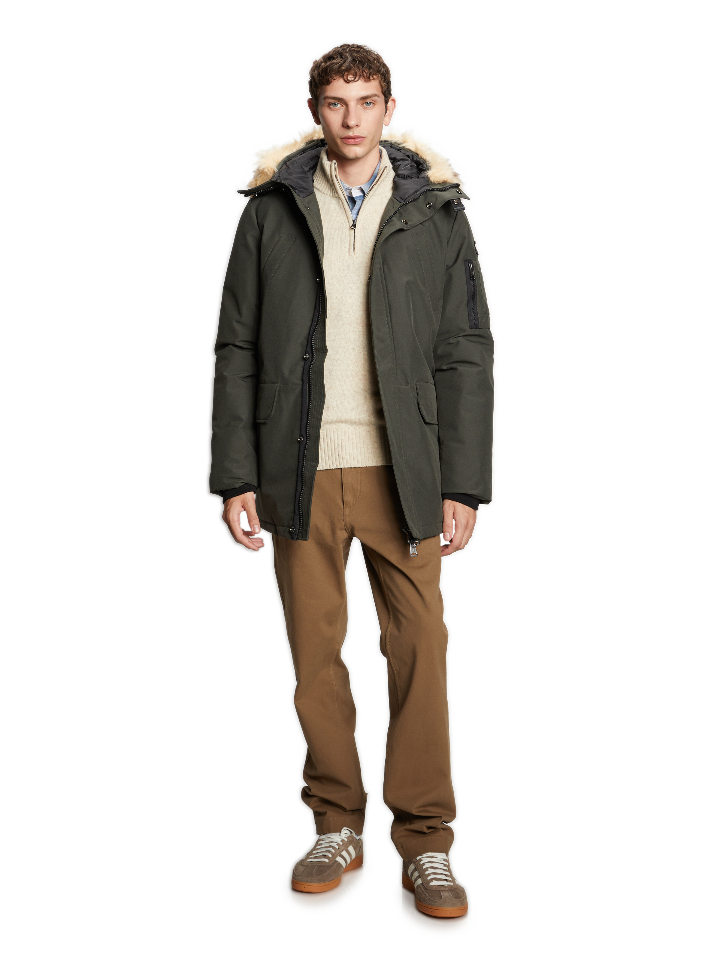 Knit sweater SCHOTT White