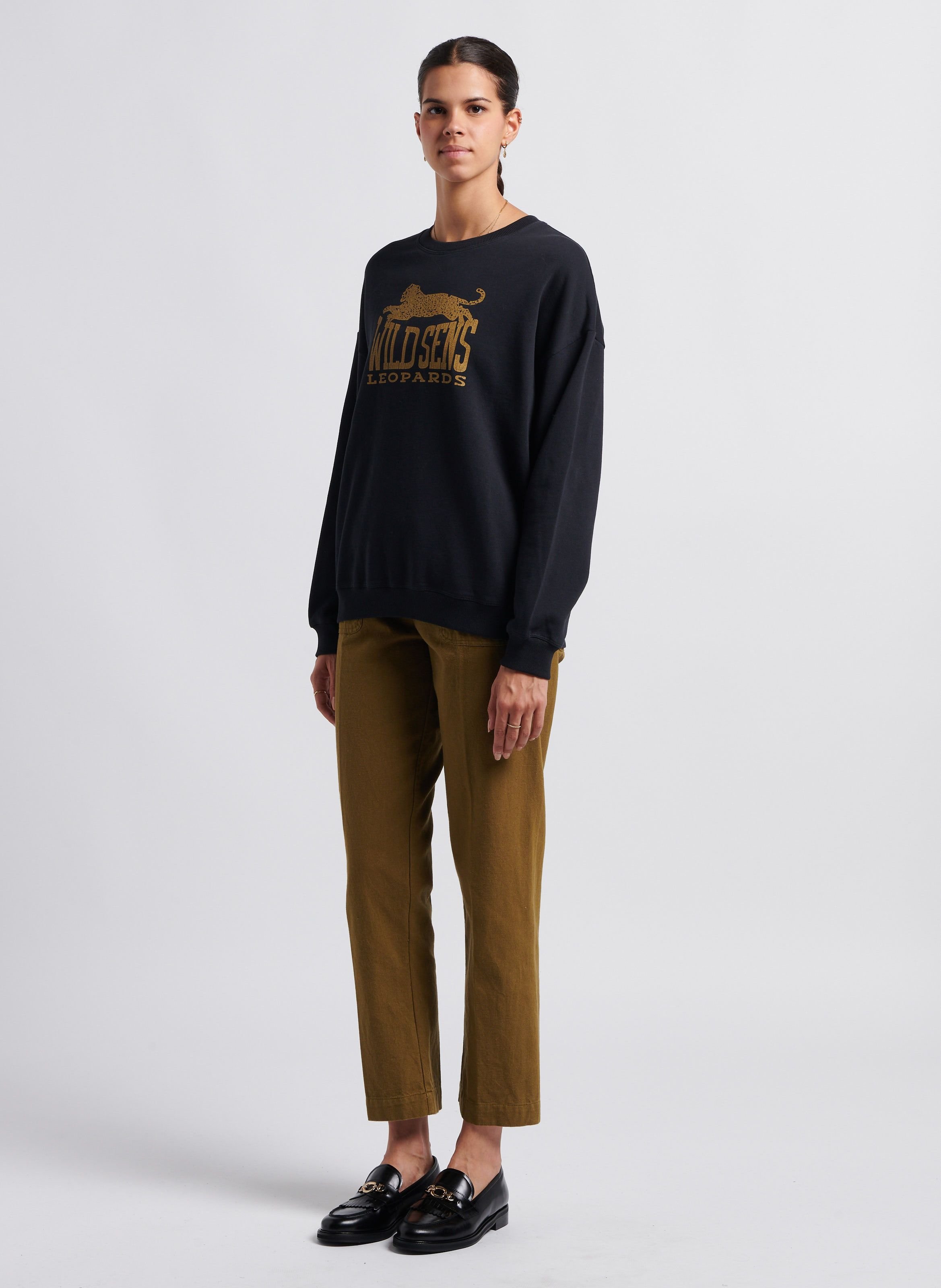 Mocassins en cuir delphes JONAK Noir