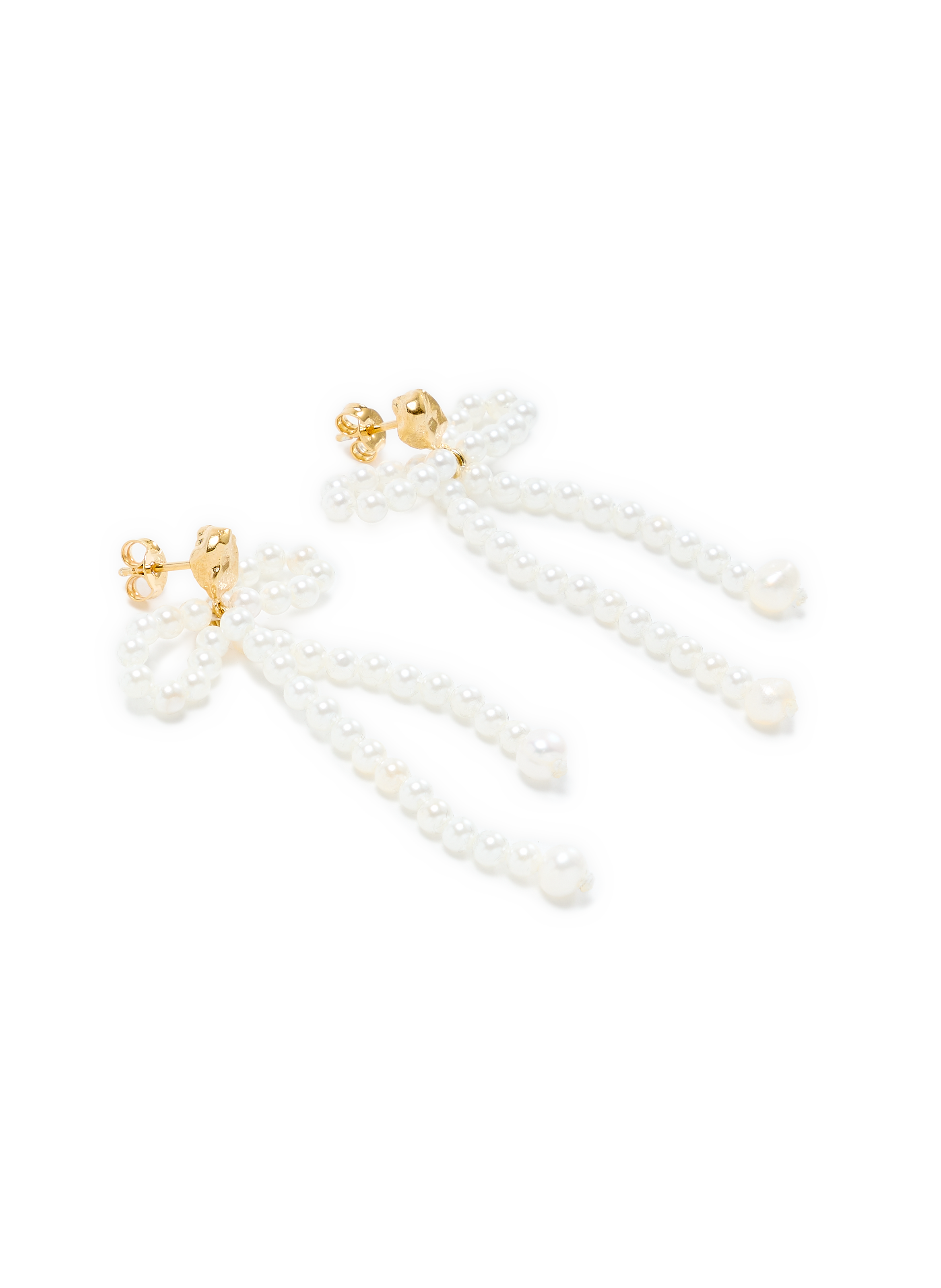 Boucles d'oreille Fedra HERMINA ATHENS Blanc