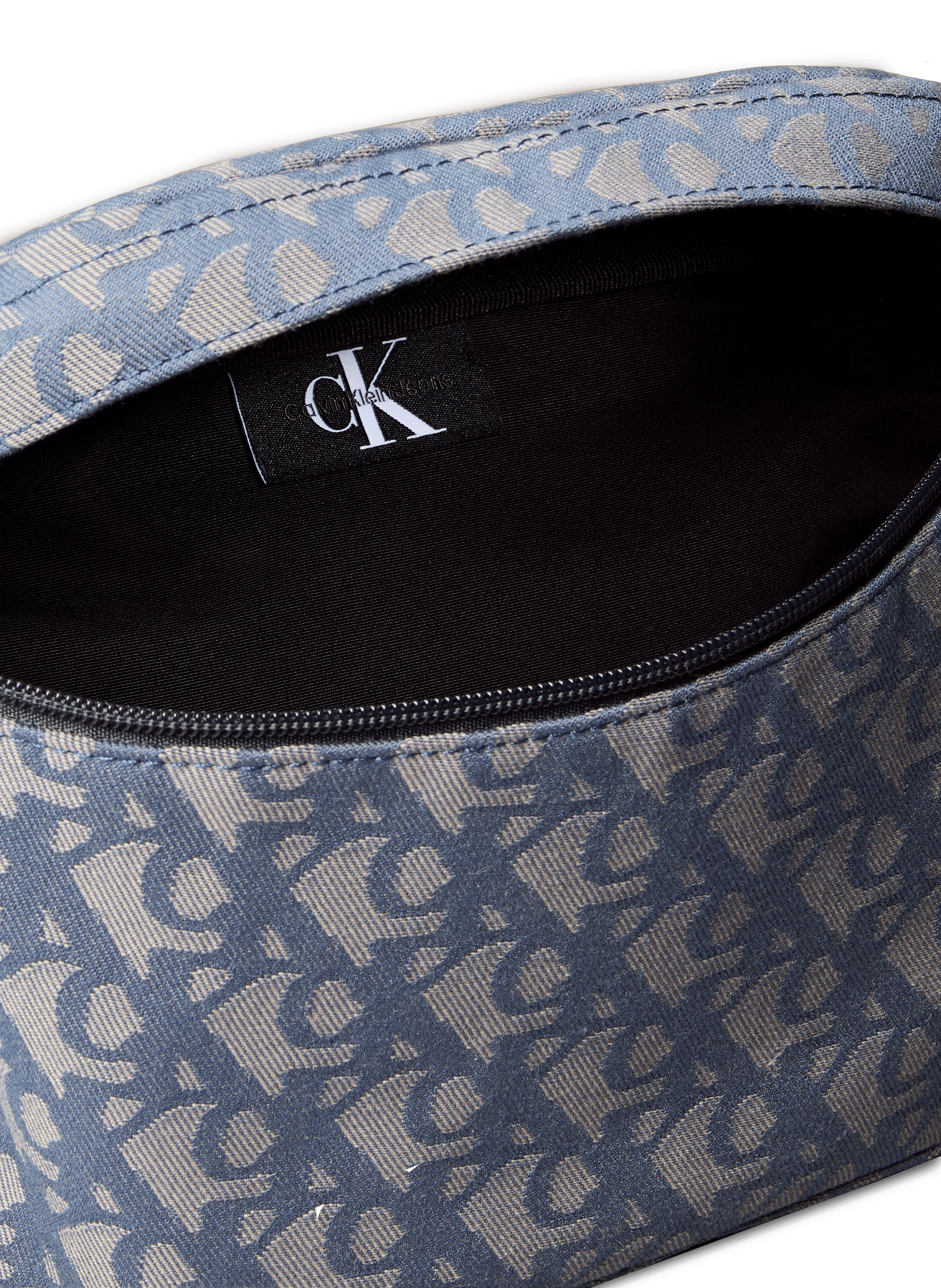 Sac banane à imprimé monogramme CALVIN KLEIN Gris