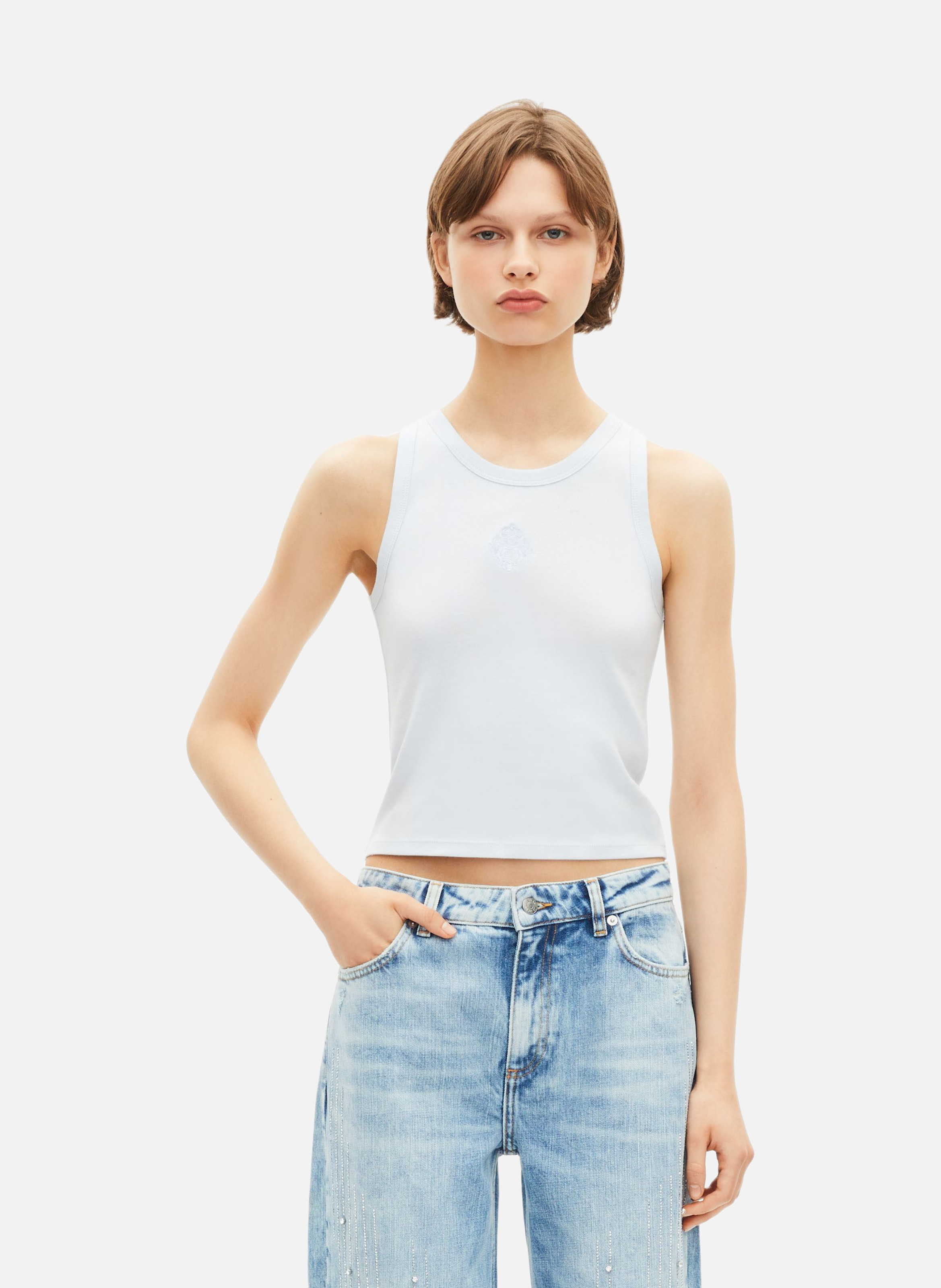 Débardeur avec blason THE KOOPLES Bleu