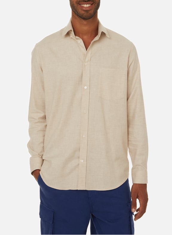 Chemise en coton Beige by AU PRINTEMPS PARIS AU PRINTEMPS PARIS Chemise en coton Beige