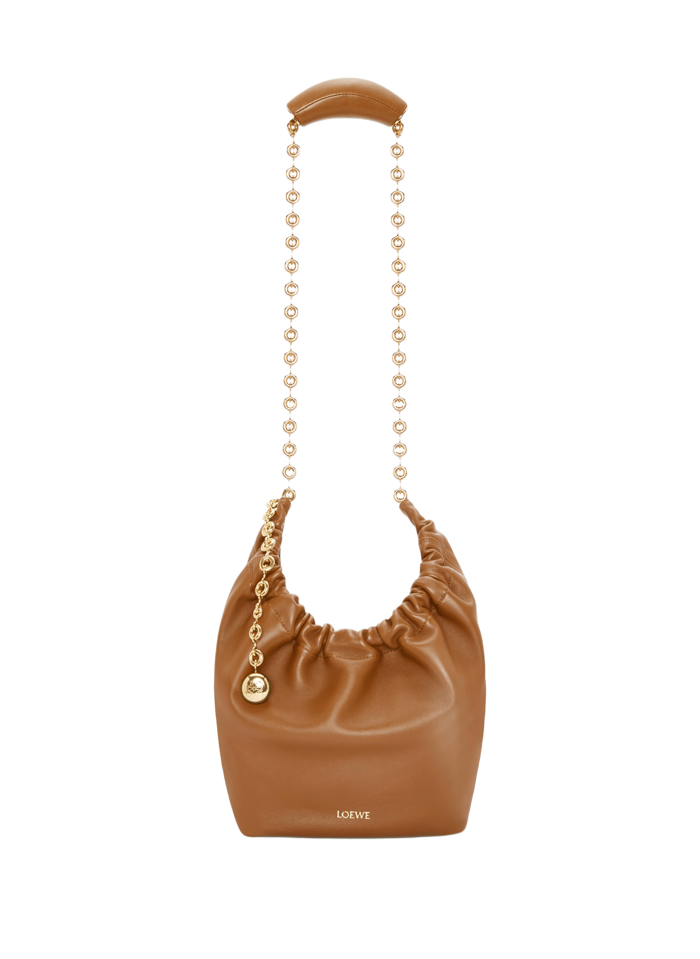 Small Squeeze lamb leather bag LOEWE Beige