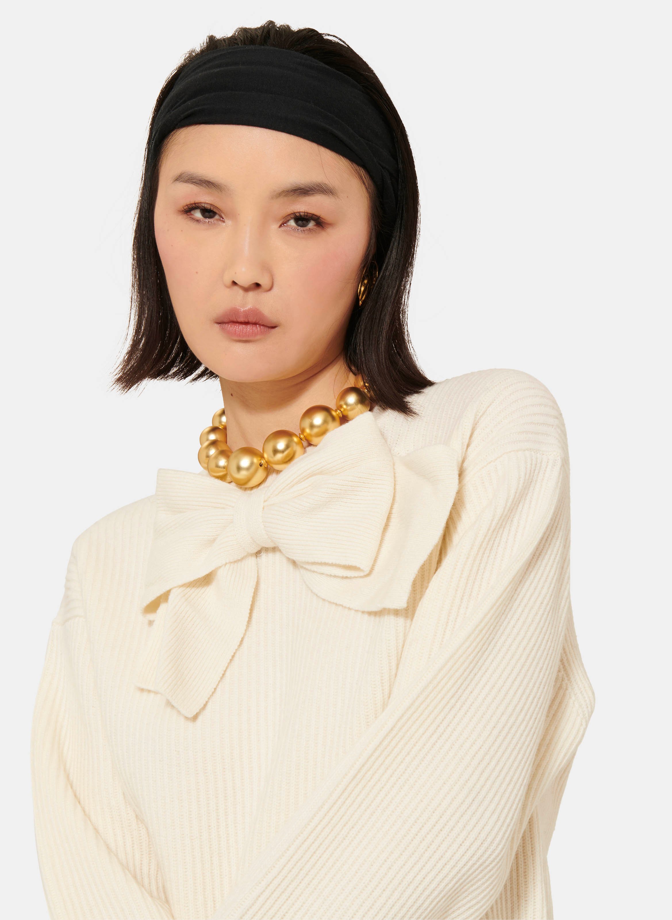 Pull phoebe TARA JARMON Blanc