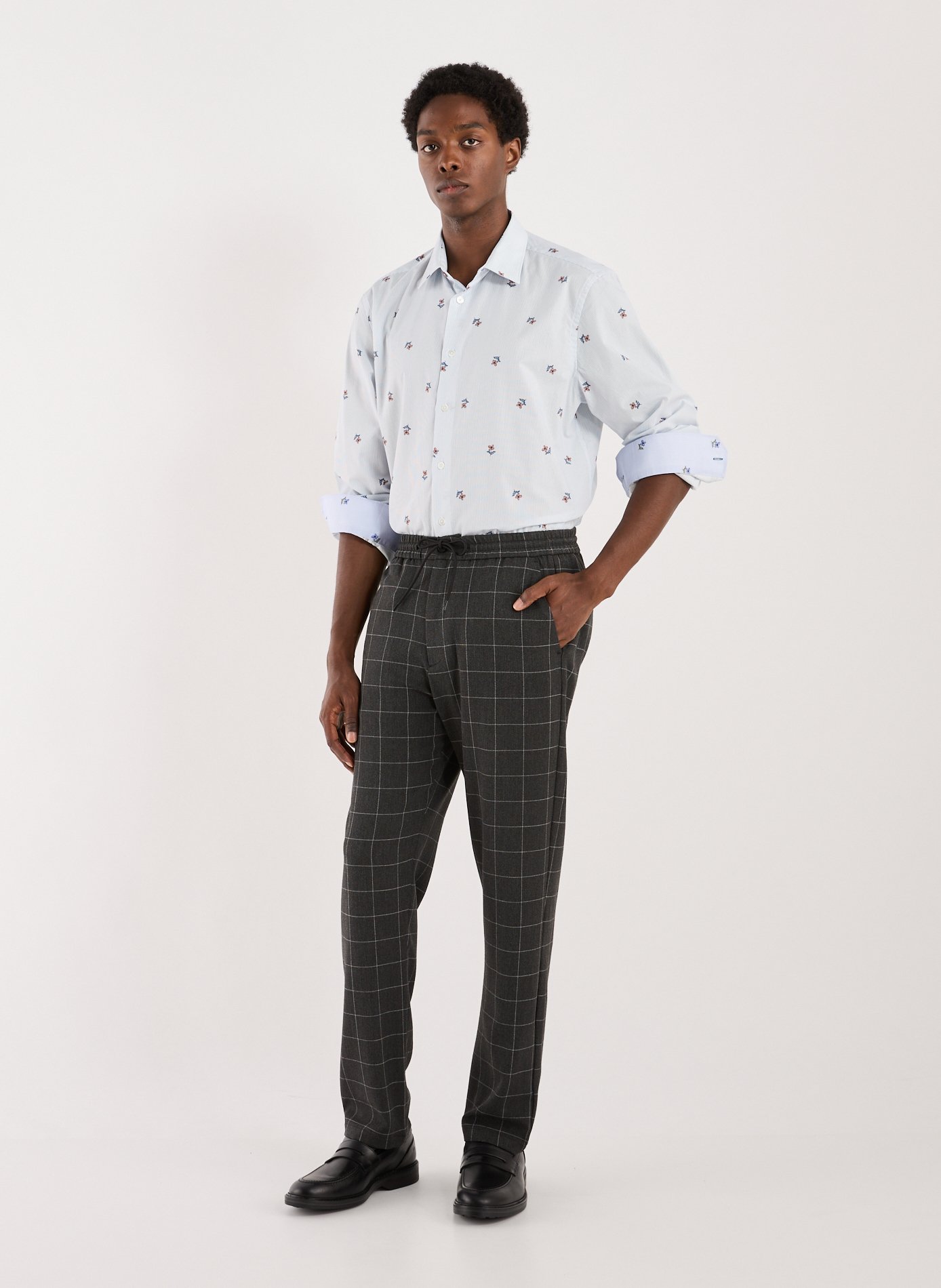 Striped and floral cotton shirt PAUL SMITH White