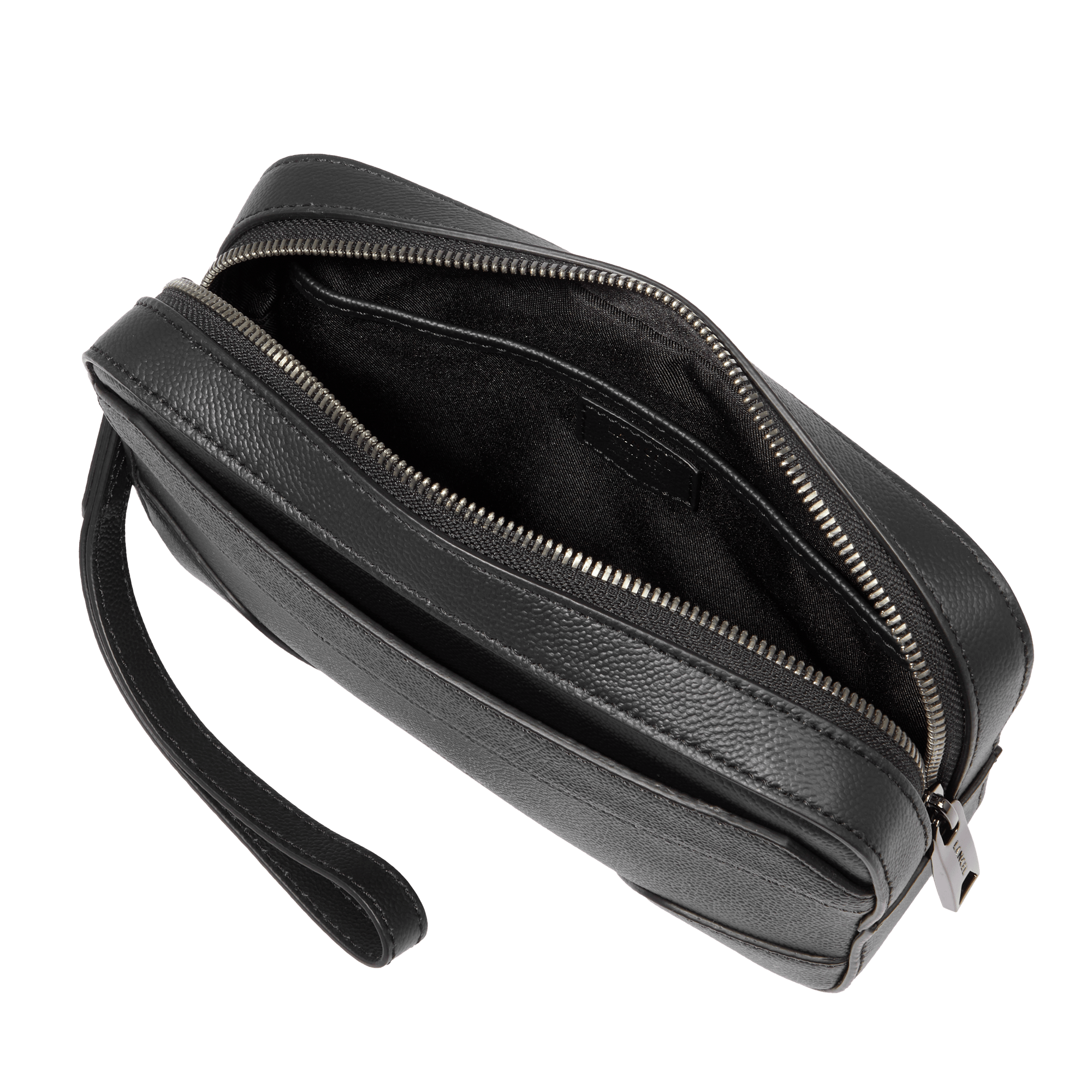 Mini sac dragonne zippé charlie de lancel en cuir LANCEL Noir