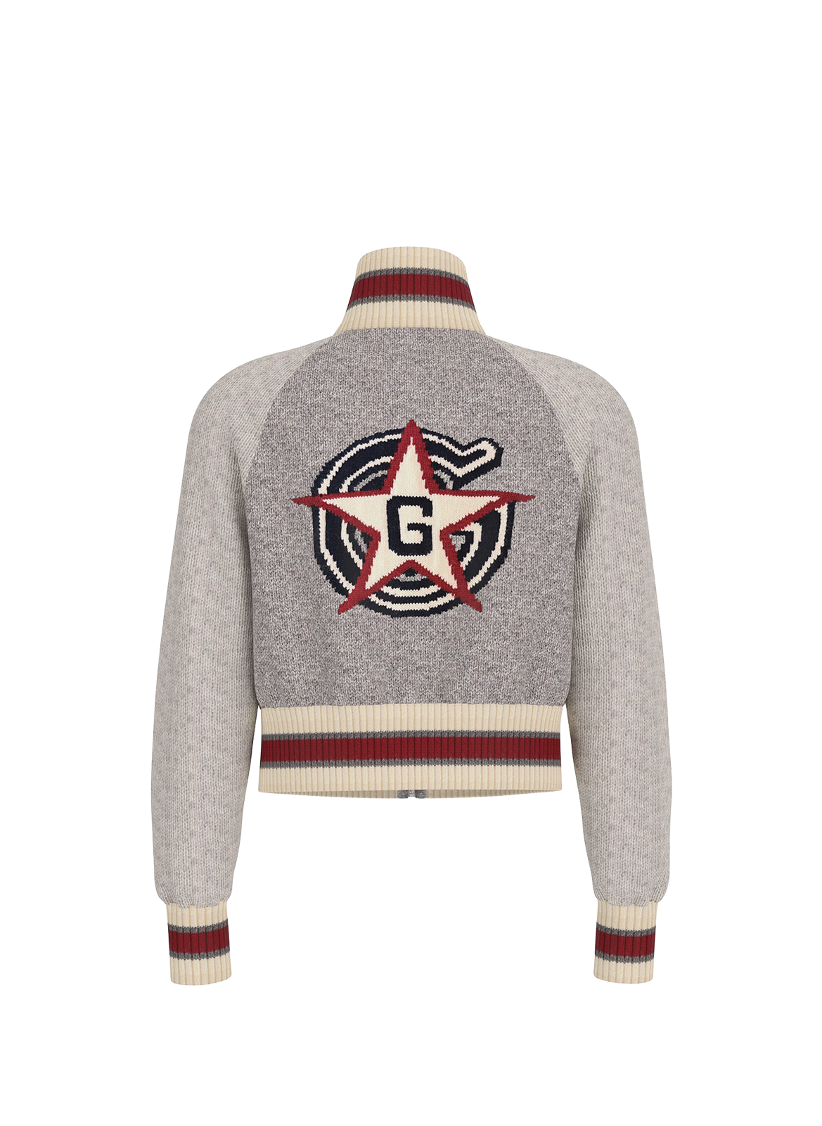 Veste col montant en coton et laine mélangés GUESS Multicolore