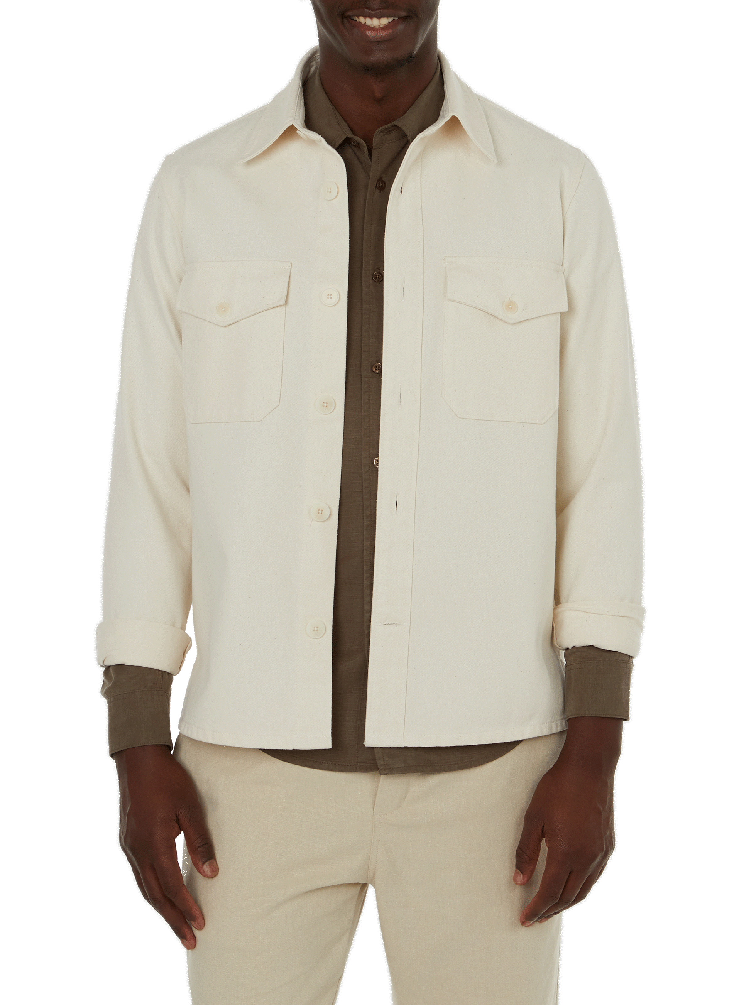 EDITIONS 102 Long-sleeve cotton Shirt  Green