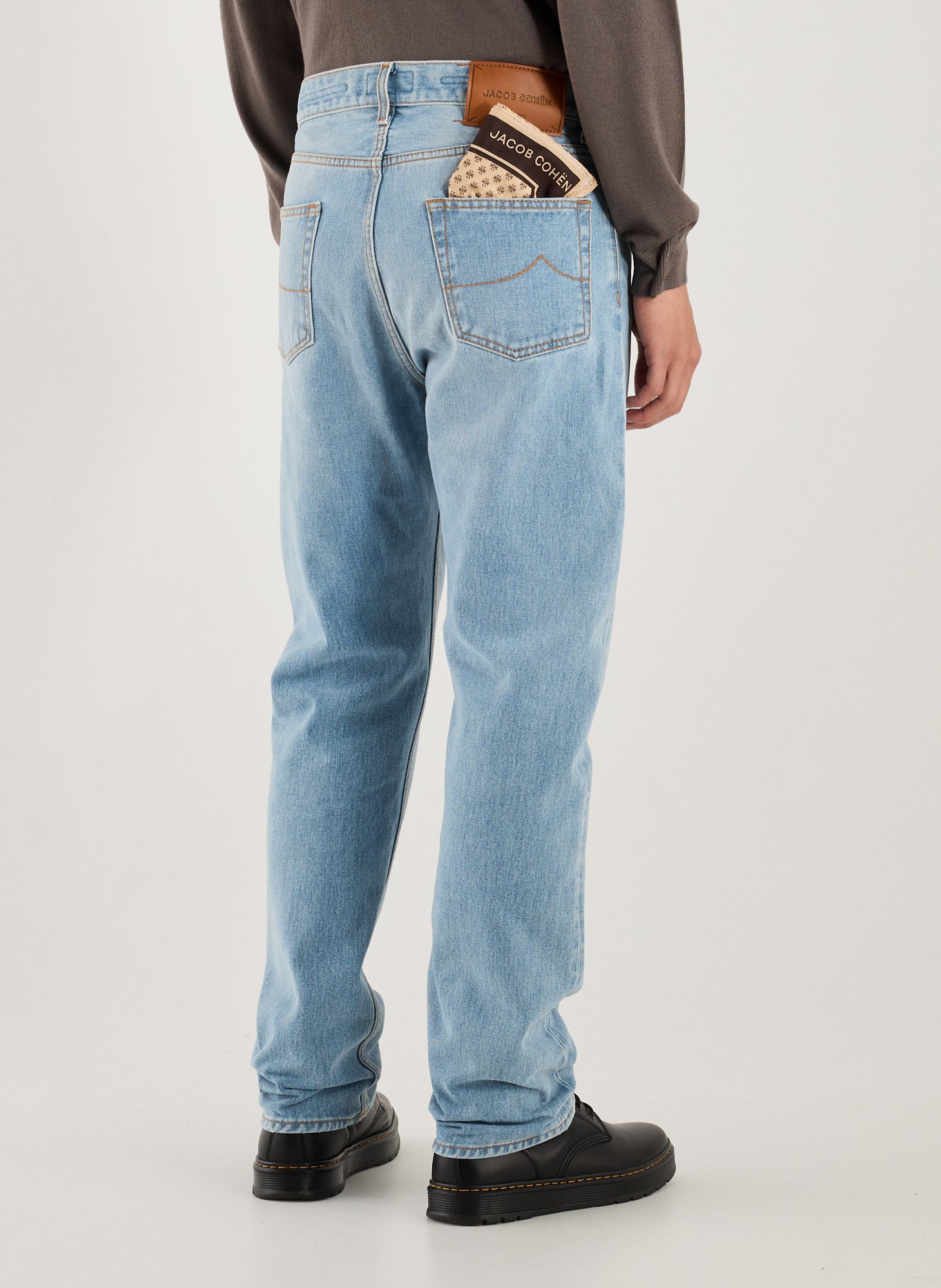 Jean slim en coton JACOB COHEN Bleu