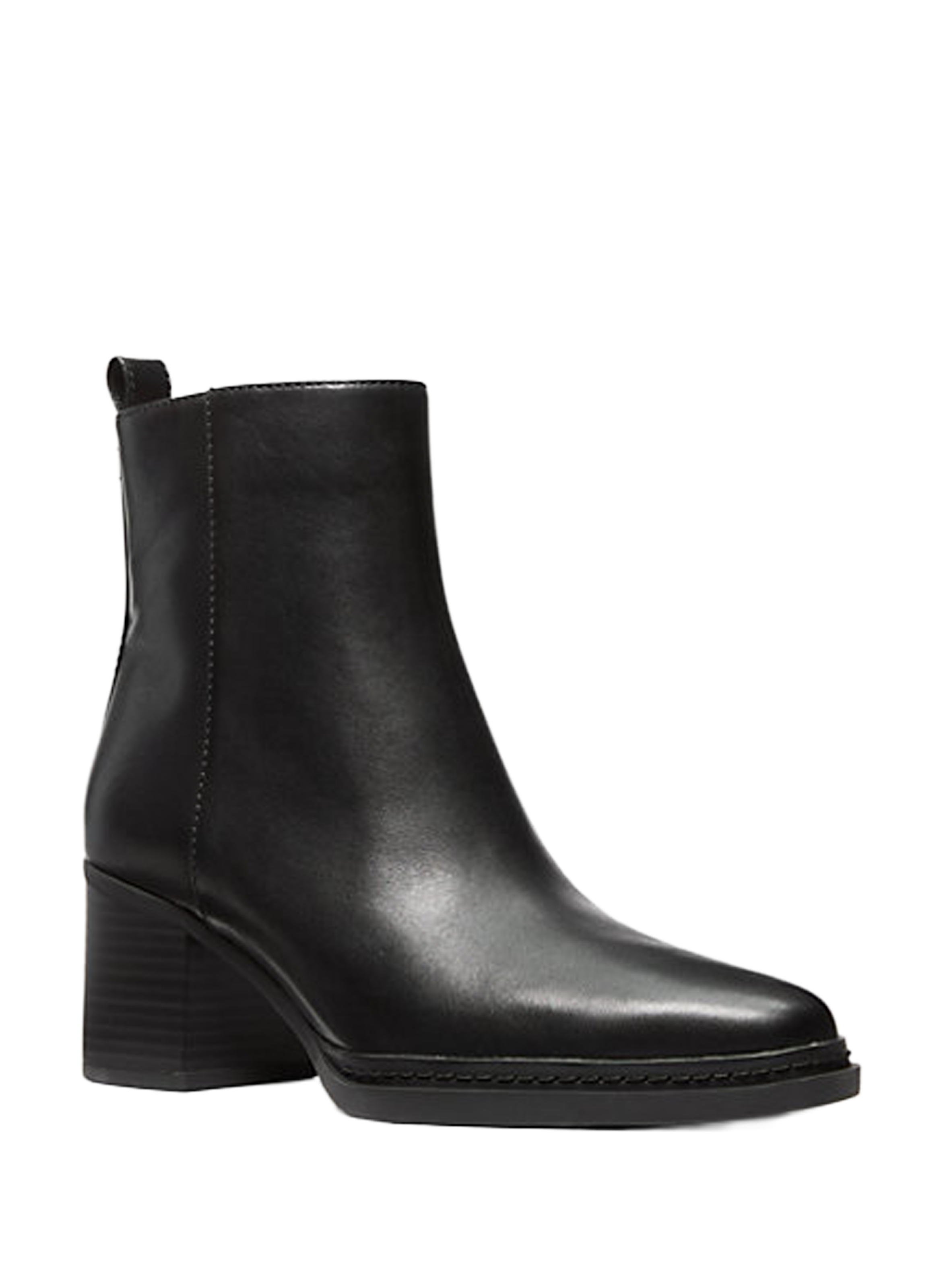 Bottines à talon en cuir MICHAEL KORS Noir