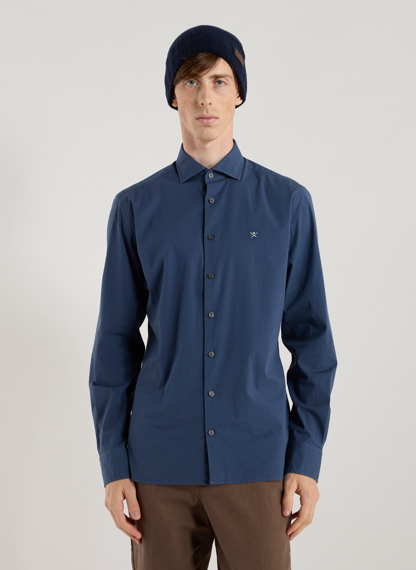 HACKETT Chemise en coton  Bleu