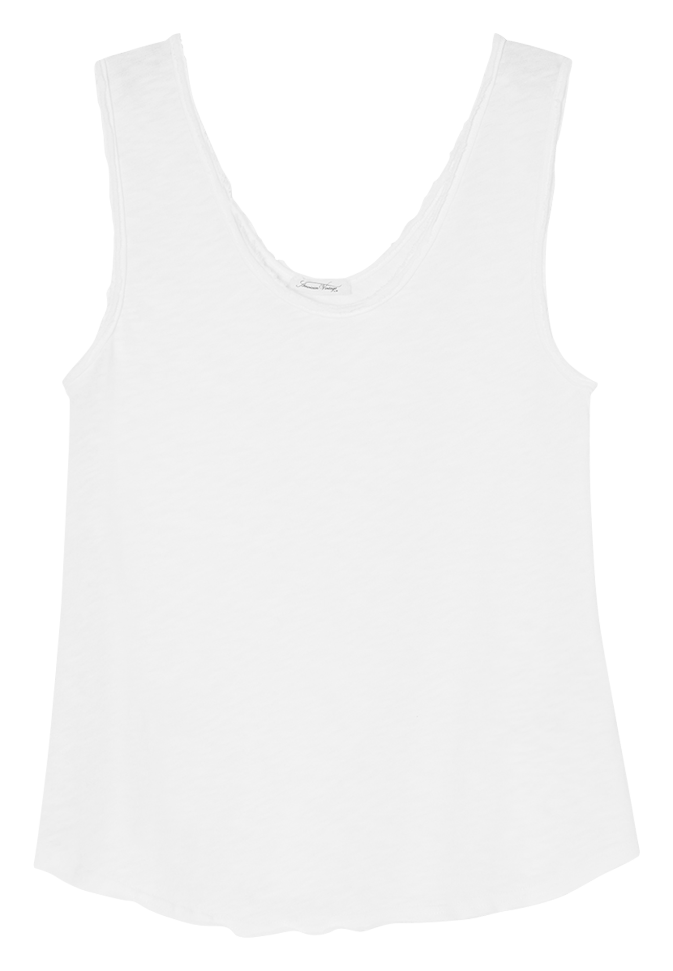 Débardeur col rond droit en coton Sonoma AMERICAN VINTAGE Blanc