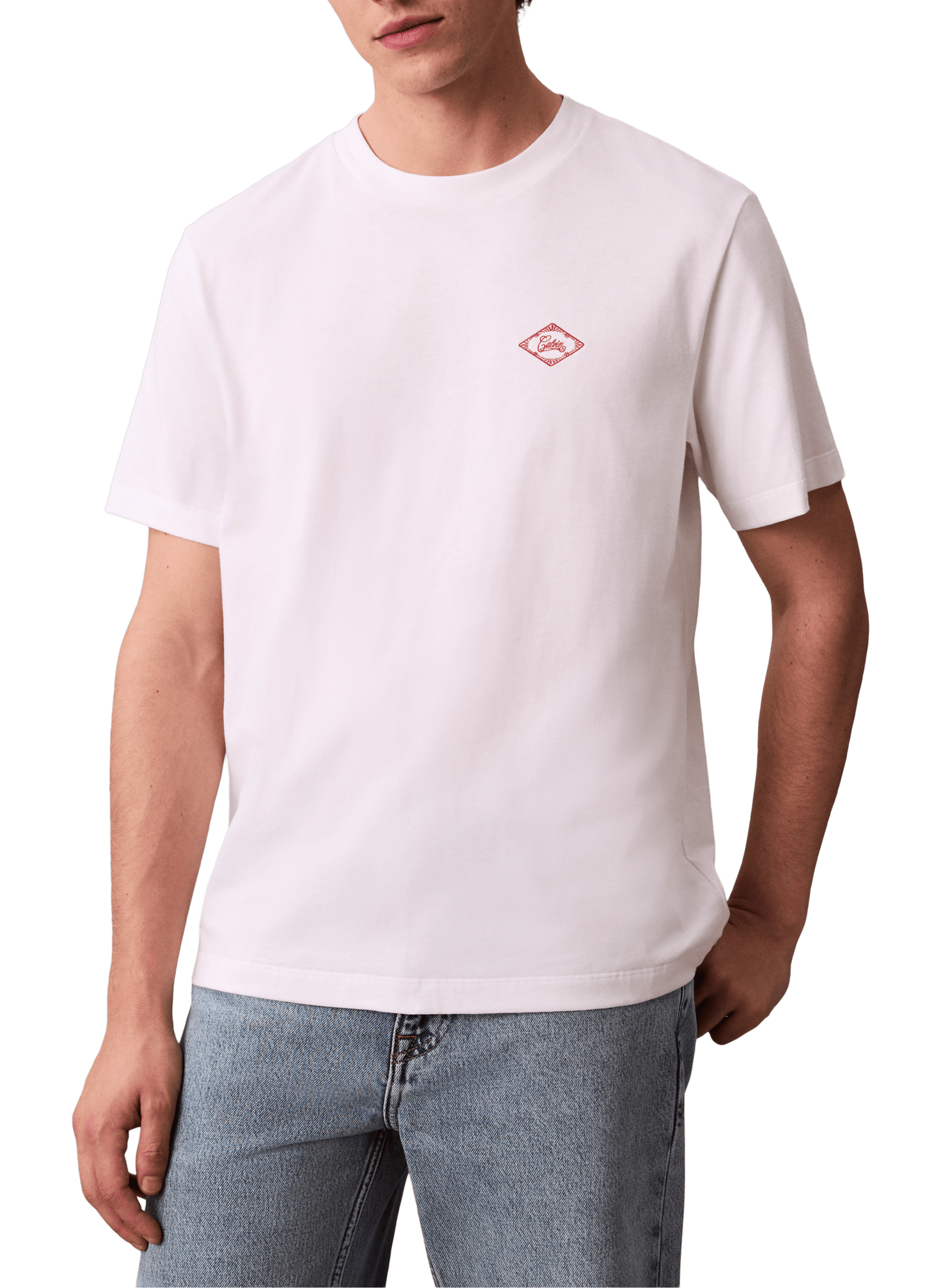 Cotton Logo T-shirt CALVIN KLEIN White