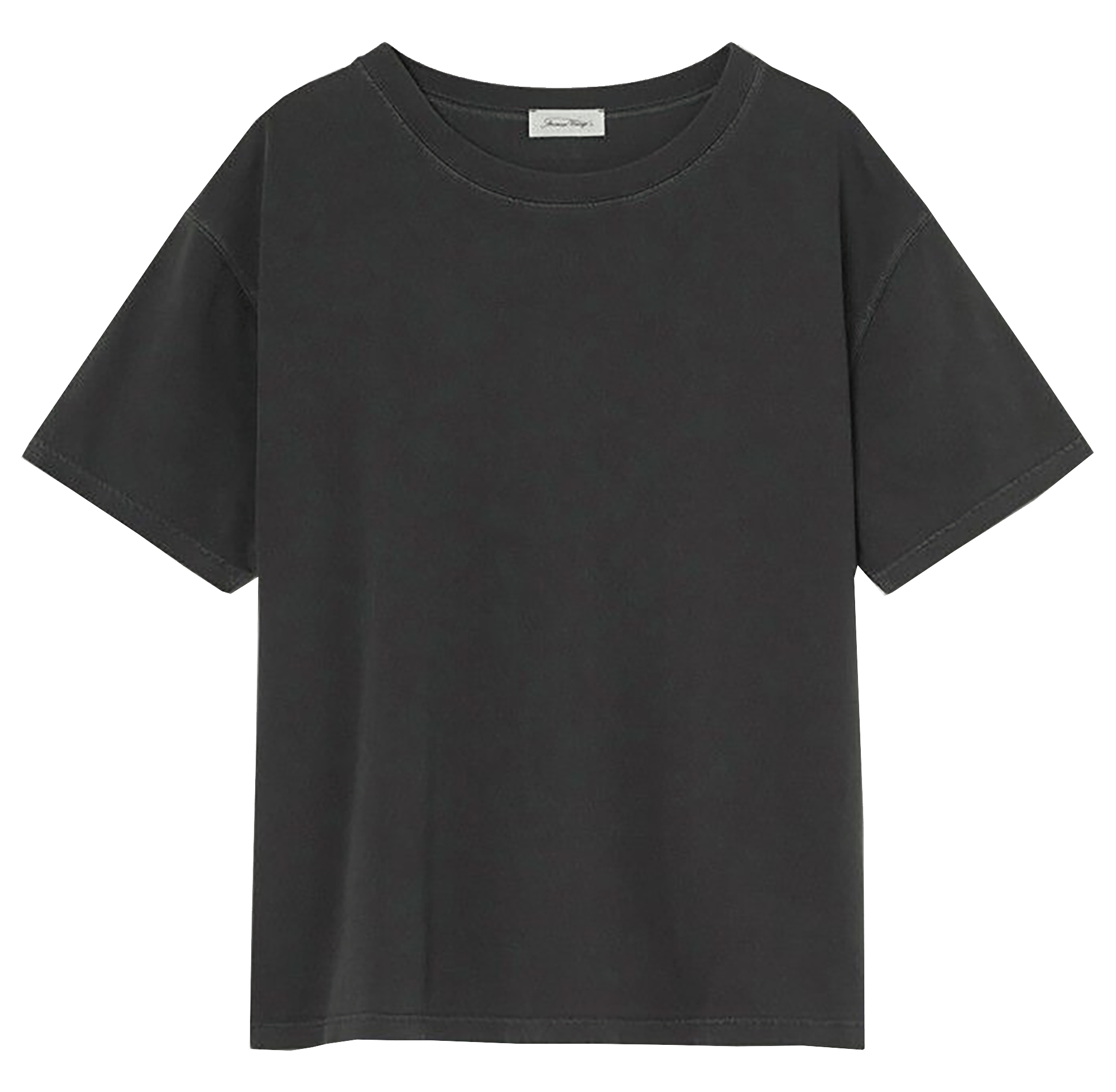 Tee-shirt ample col rond en coton fizvalley AMERICAN VINTAGE Noir