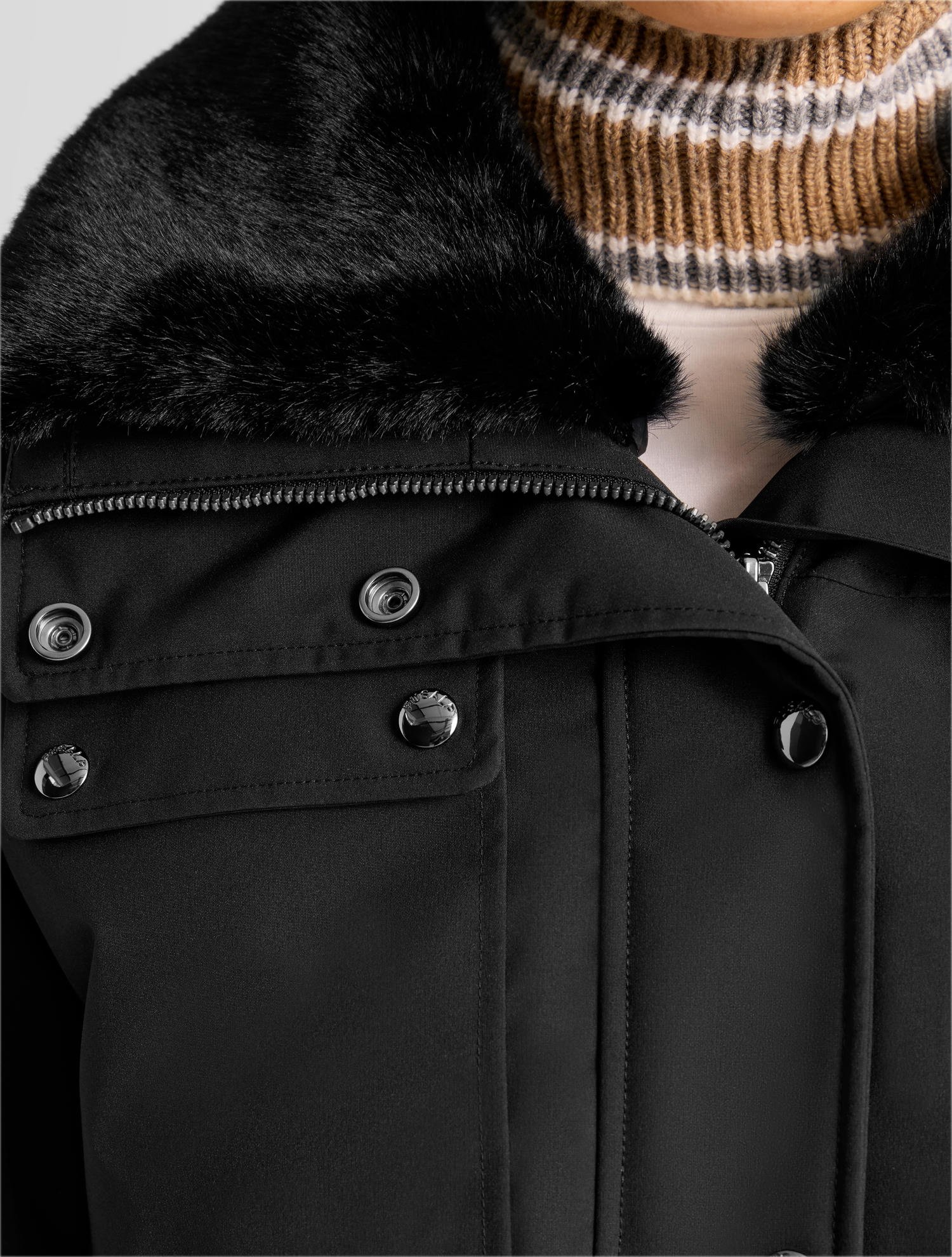 Veste de ski dessa col tailleur coupe regular FUSALP Noir