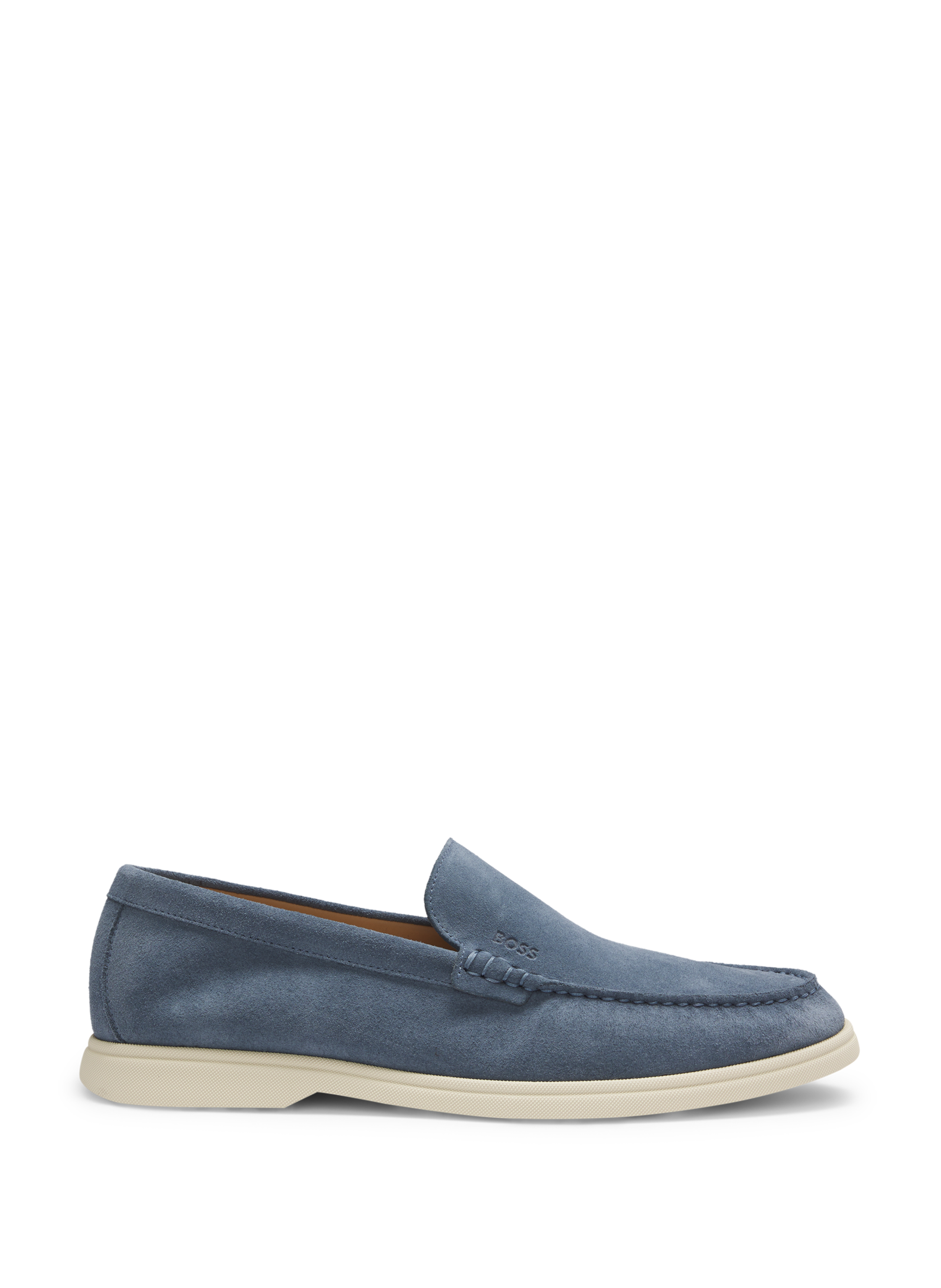Mocassins en cuir suédé BOSS Bleu