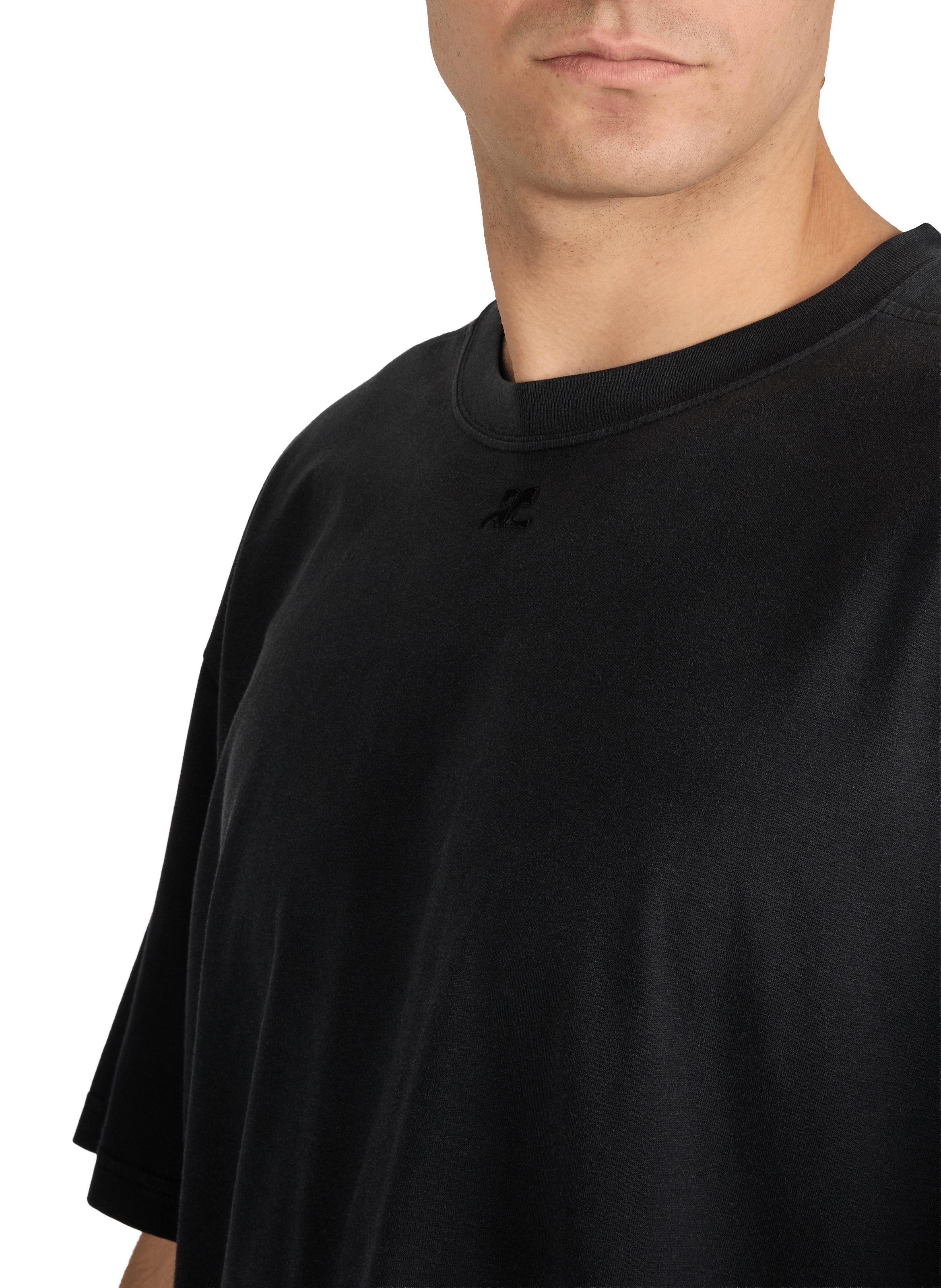 Oversized T-shirt COURRÈGES Black