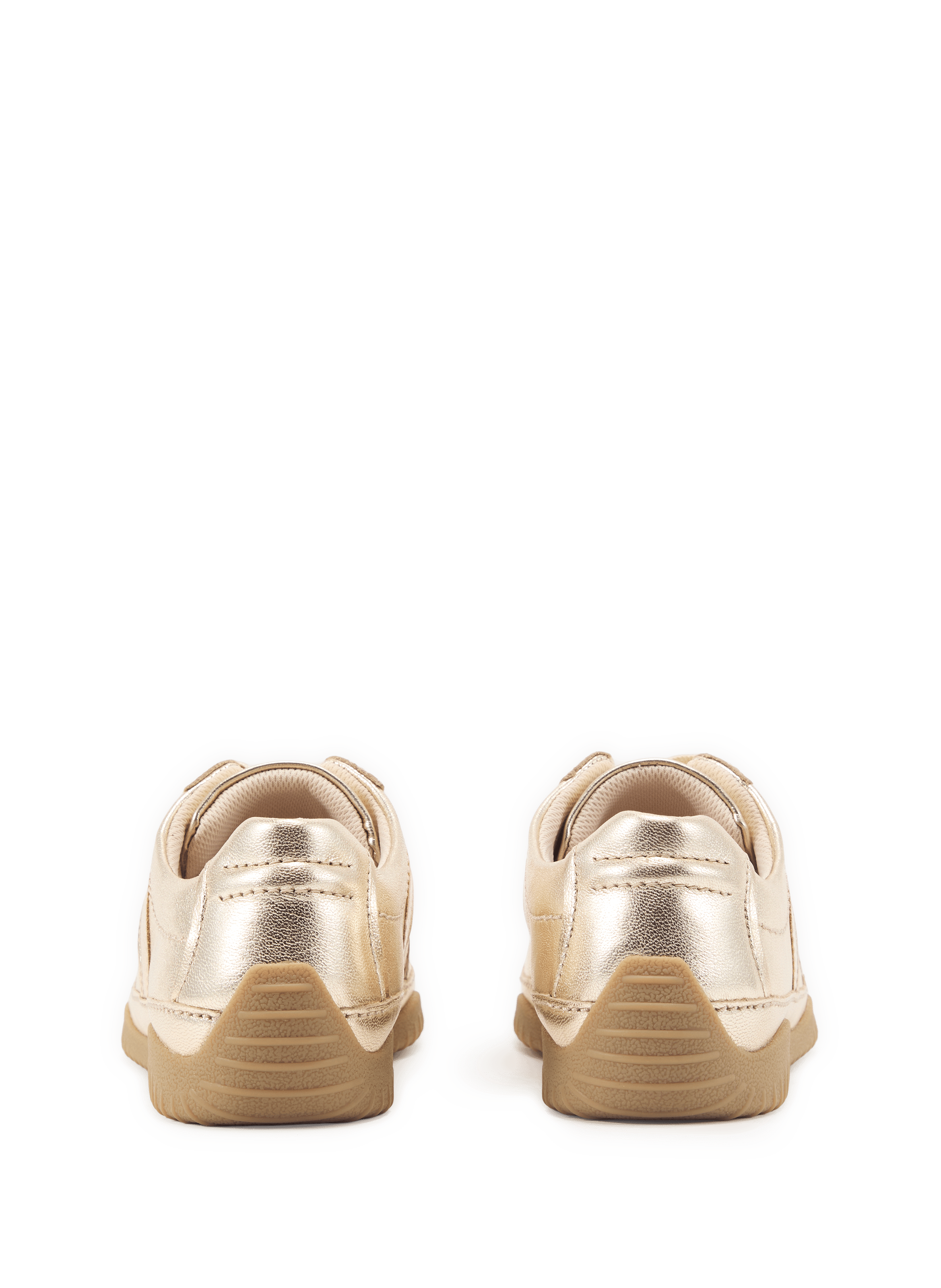 askets basses Meridor Lo en cuir métallisé CLARKS Doré