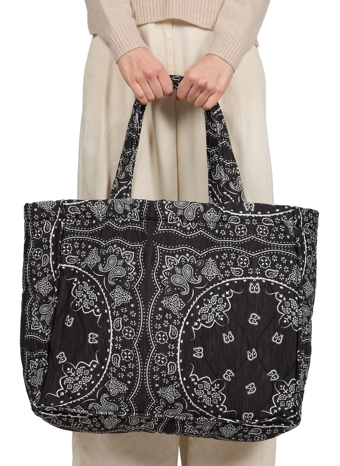 Sac à main à motif Philadeplie AOKYANOS Gris