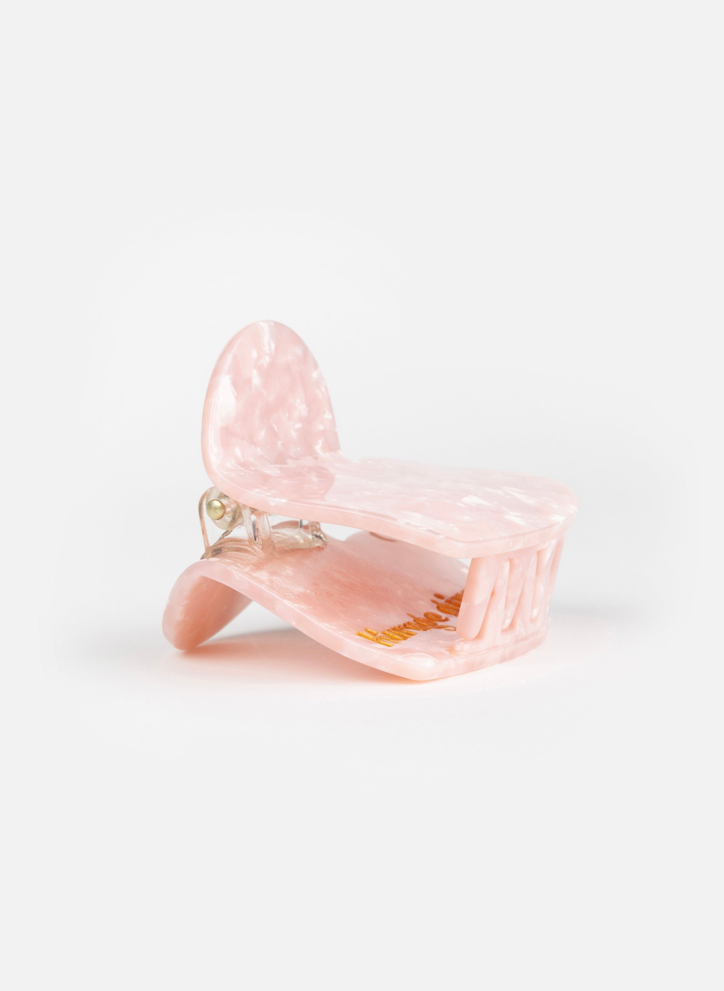 Pince à cheveux lova en acétate de cellulose KURAGE GINZA Rose