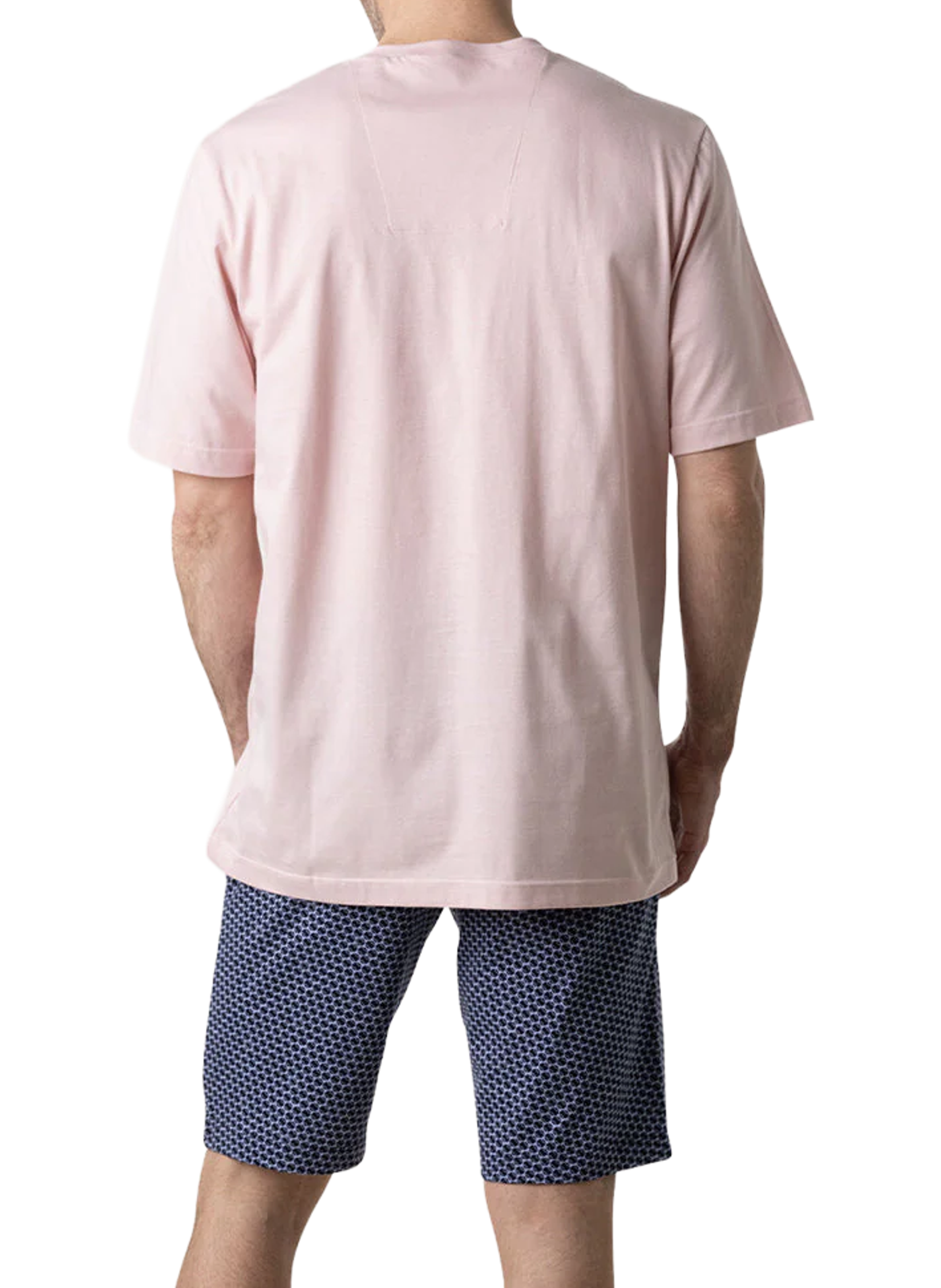 Tee-shirt col V droit en coton EMINENCE Rose