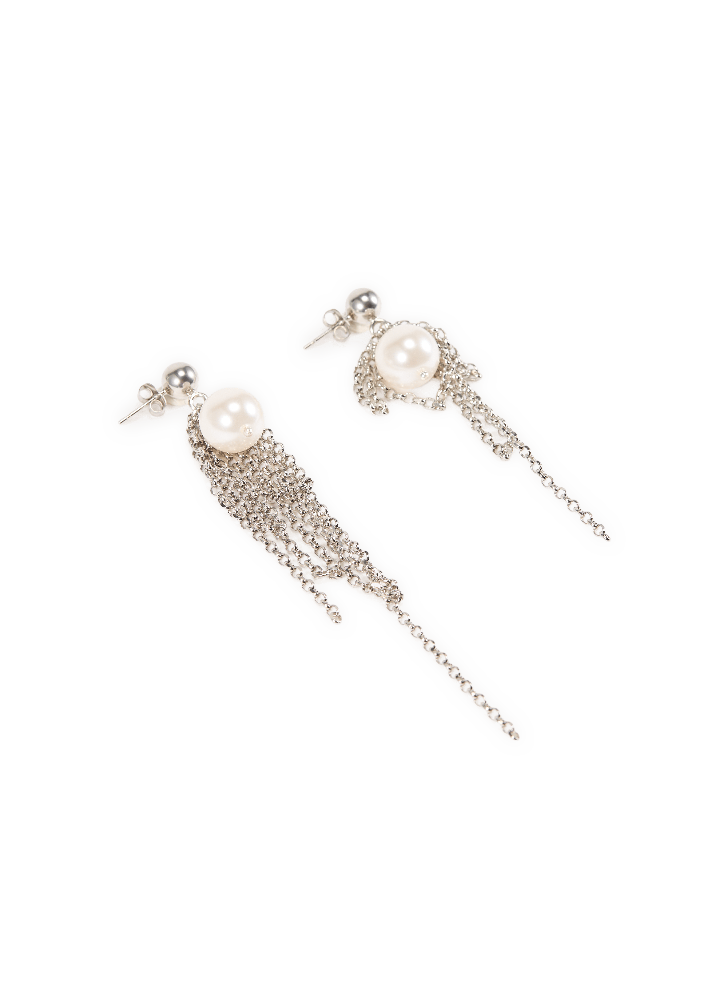 Boucles d'oreilles Nicole en laiton JUSTINE CLENQUET Argent