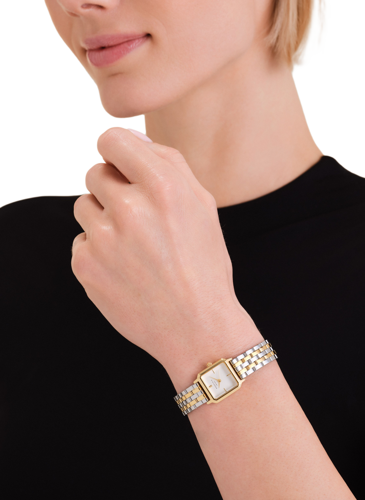 Montre quartz Boxelle en acier inoxydable ROSEFIELD Blanc