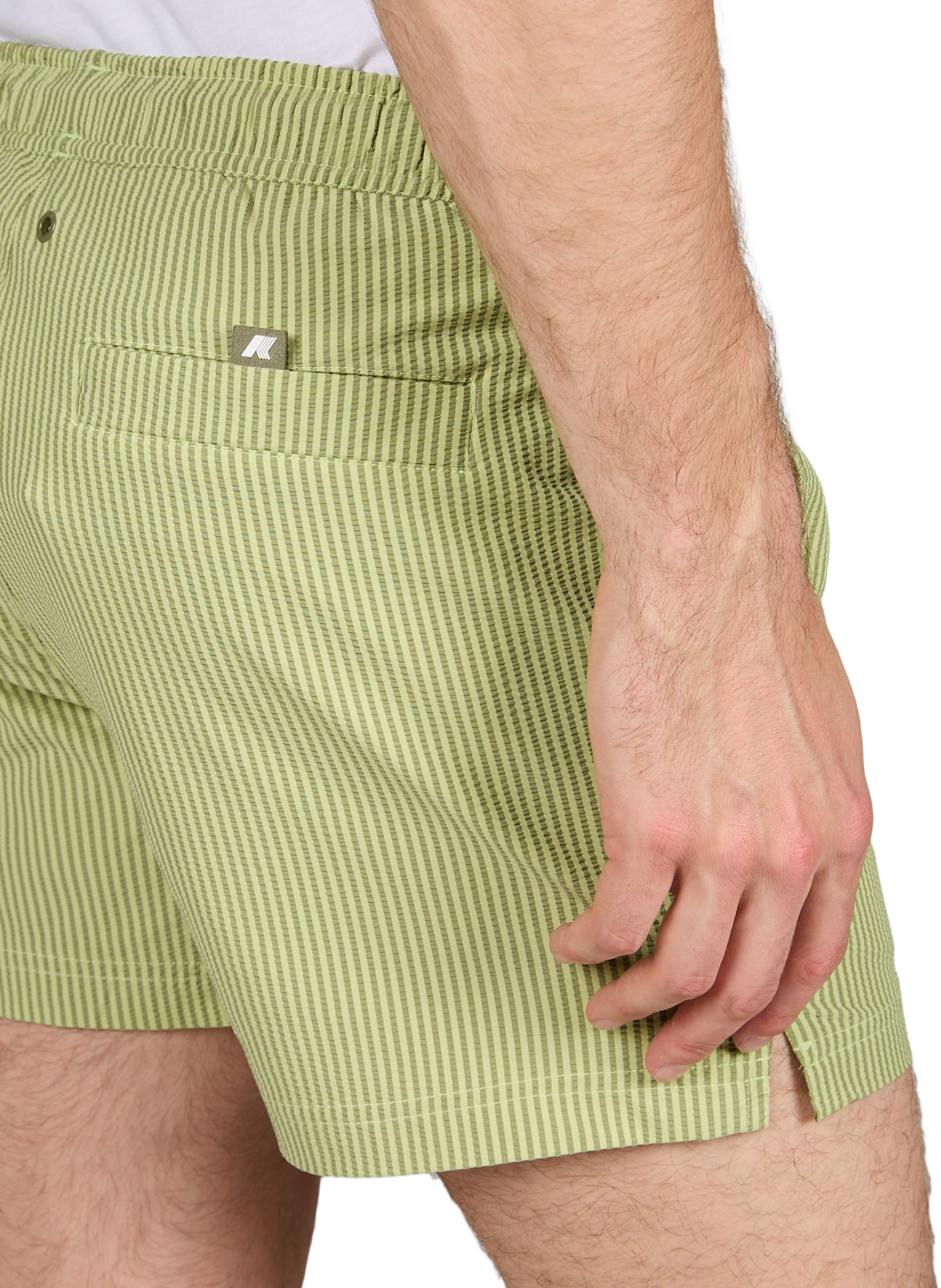 Striped Hazel swim shorts K-WAY Green