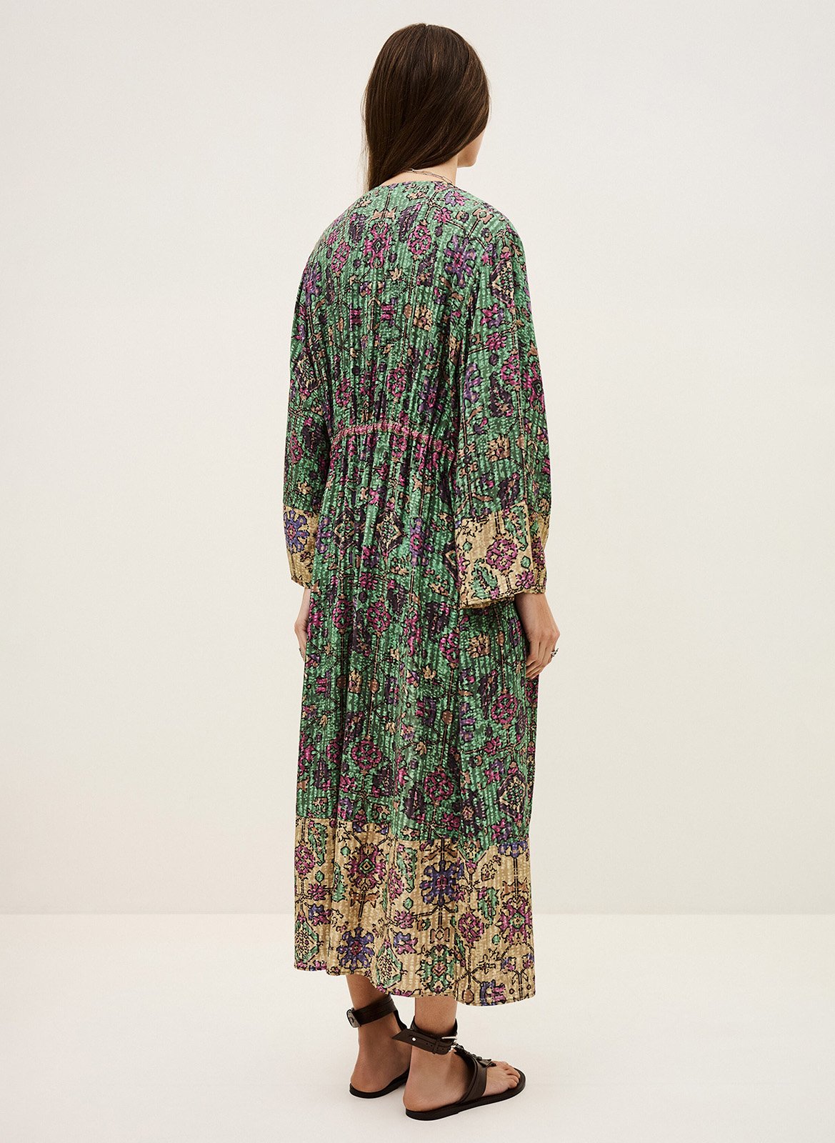 Kimono long imprimé padrig BA&SH Vert