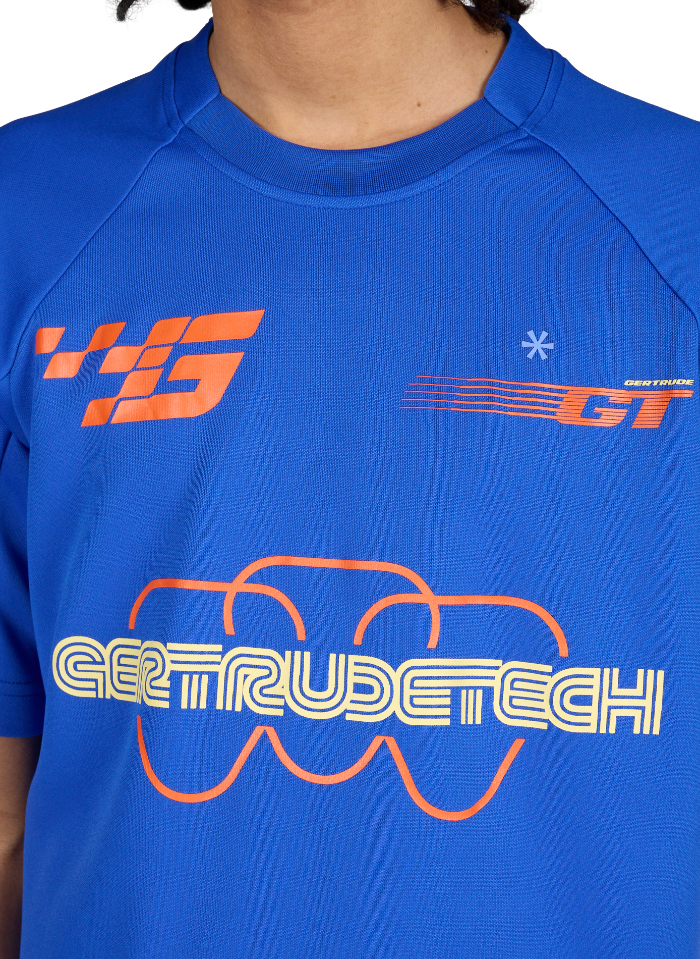 Oversized screen-printed T-shirt GERTRUDE ET GASTON Blue