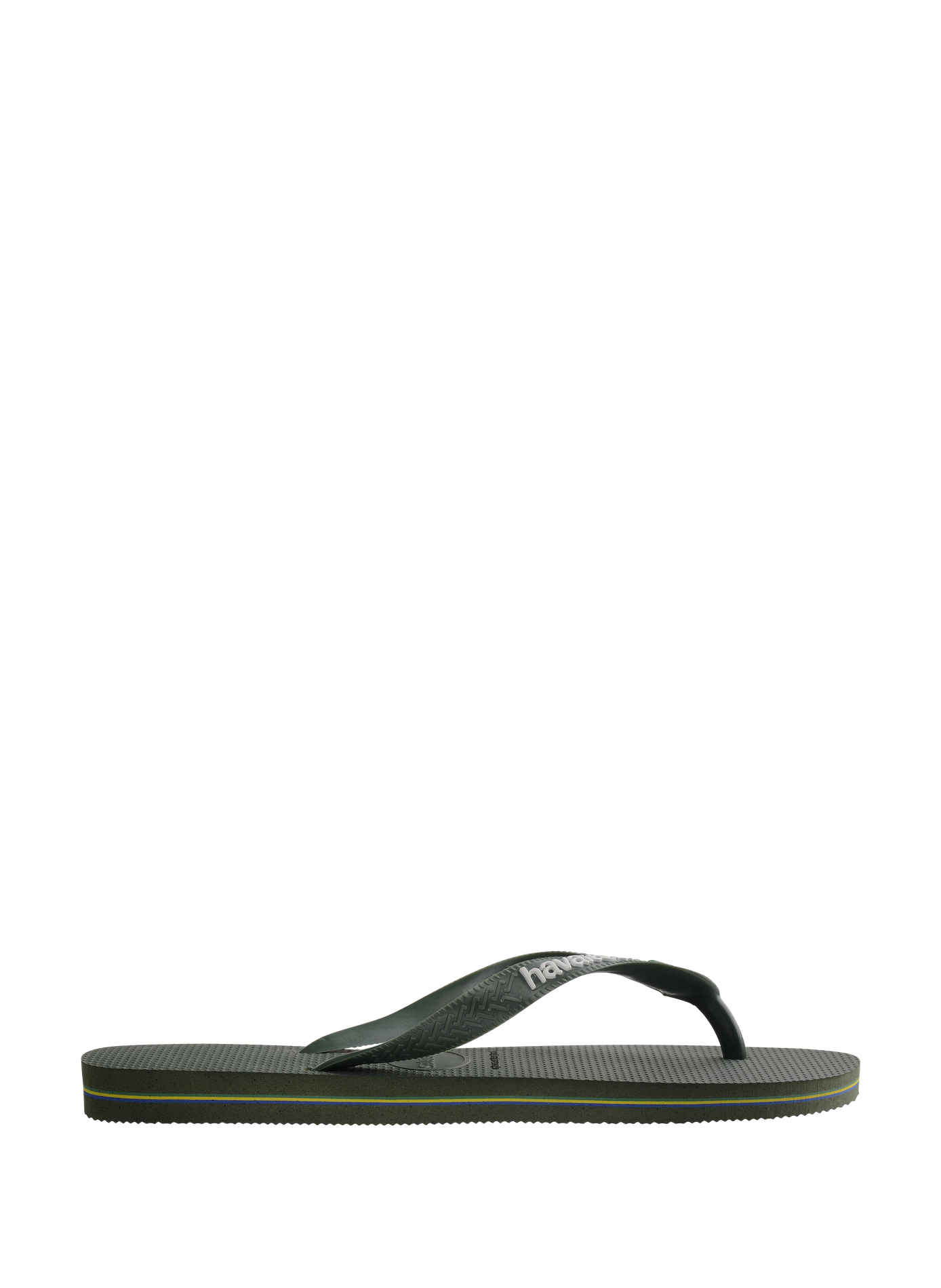 Two-tone flip flops TONG BRASIL Olive