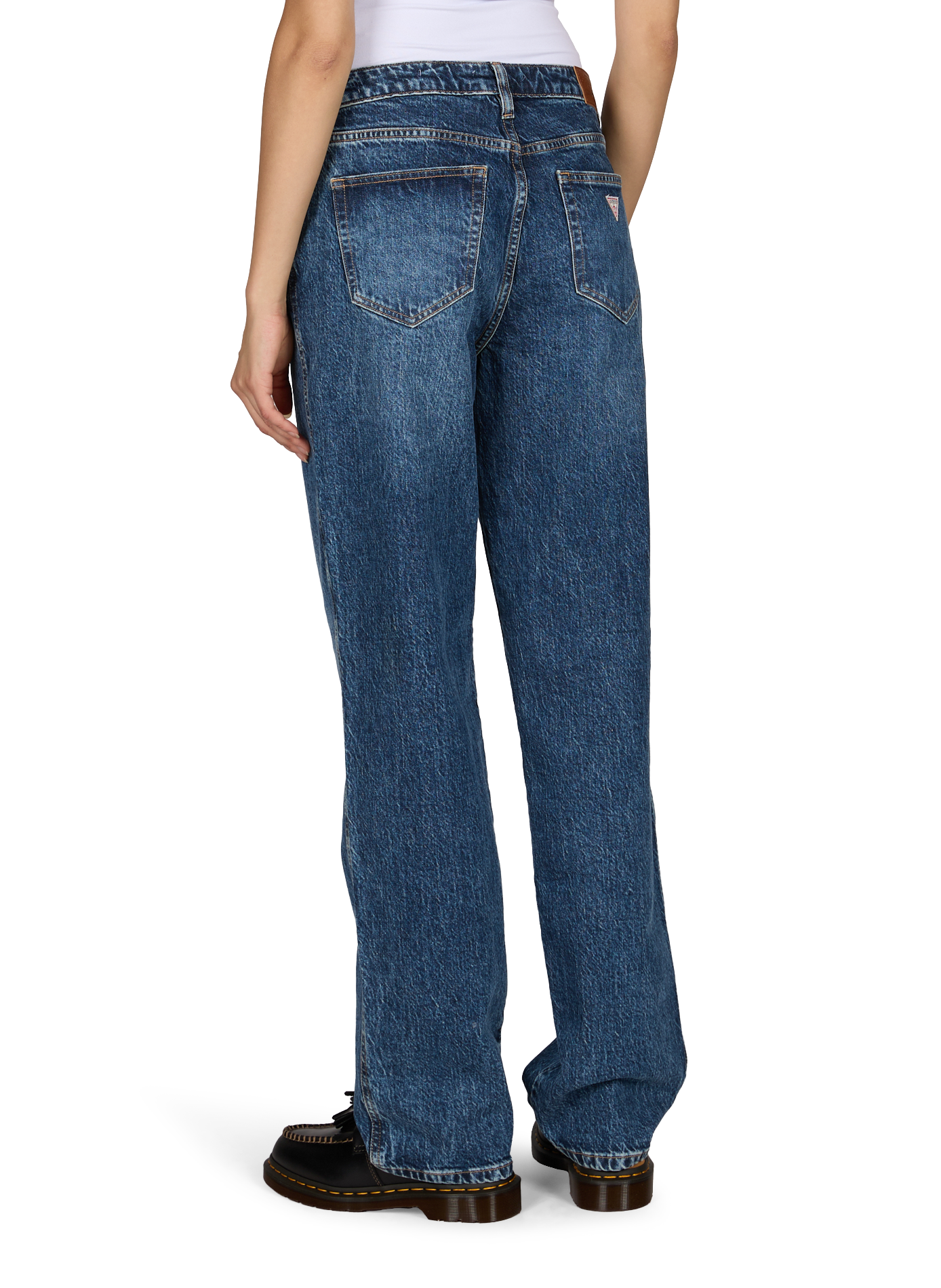 Boyfriend jeans in blended cotton GUESS Blue