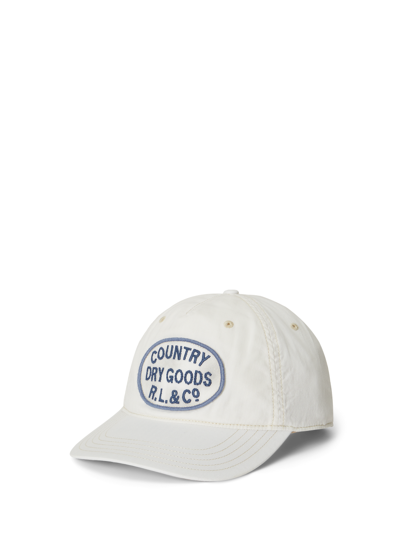 Casquette avec patch brodé en coton POLO RALPH LAUREN Blanc