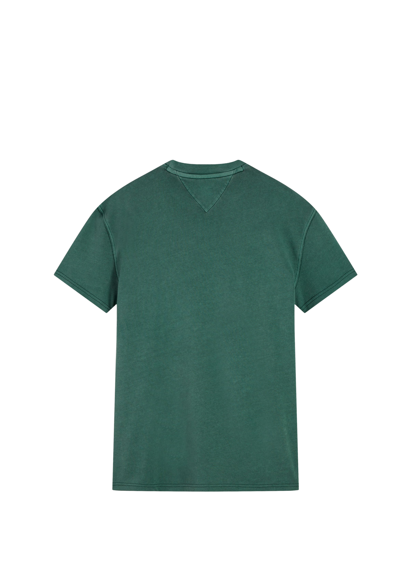 T-shirt droit à logo en coton TOMMY HILFIGER Vert